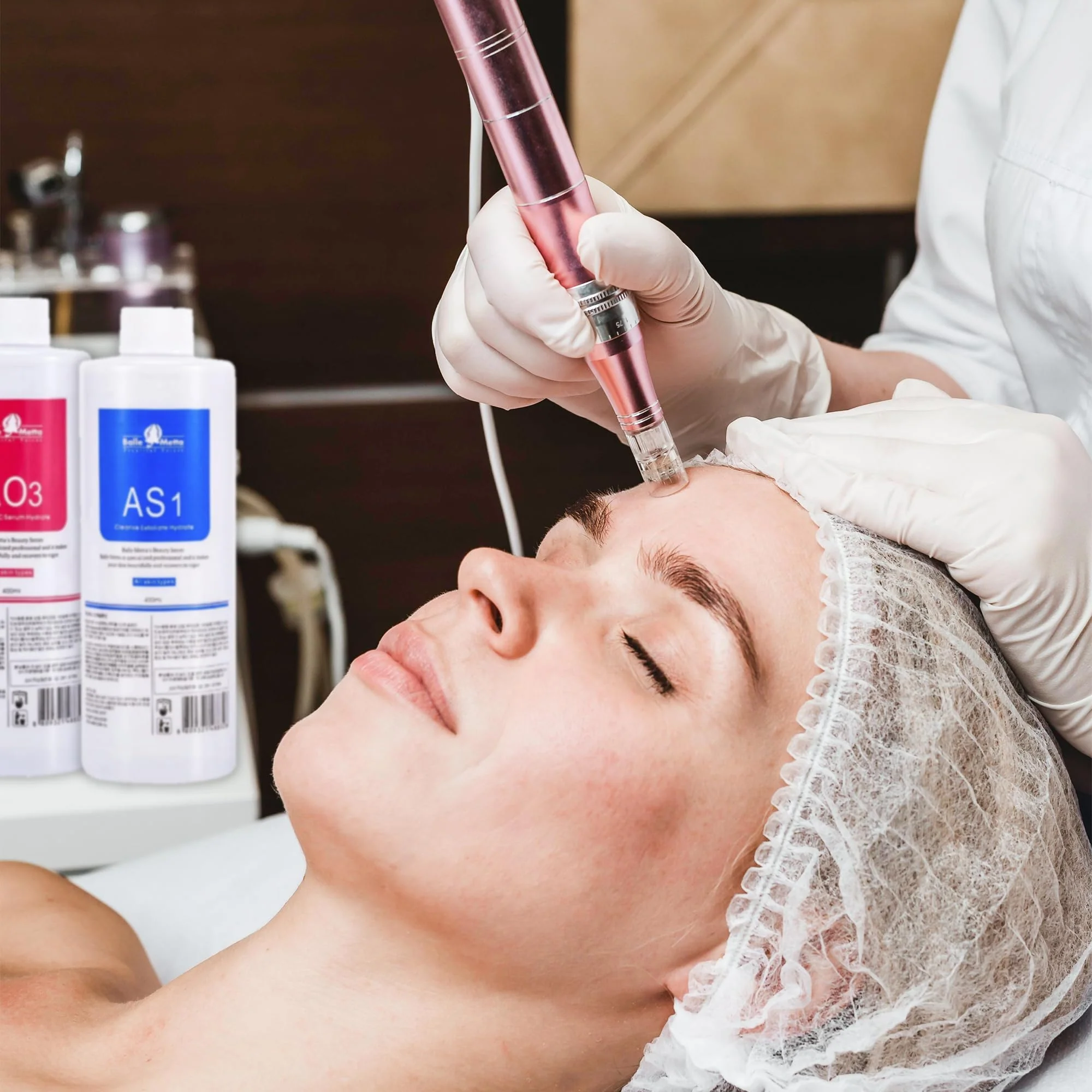 YMEYFAN Hydrate Solution for Facial AS1 SA2 AO3 for Hydrogen Oxygen Facial Machine Professional, Aqua Peeling Solution Hydrate Serums for Facial Cleansing, Face Skin Care, Hydrating (400ml/6Pcs) - Image 3