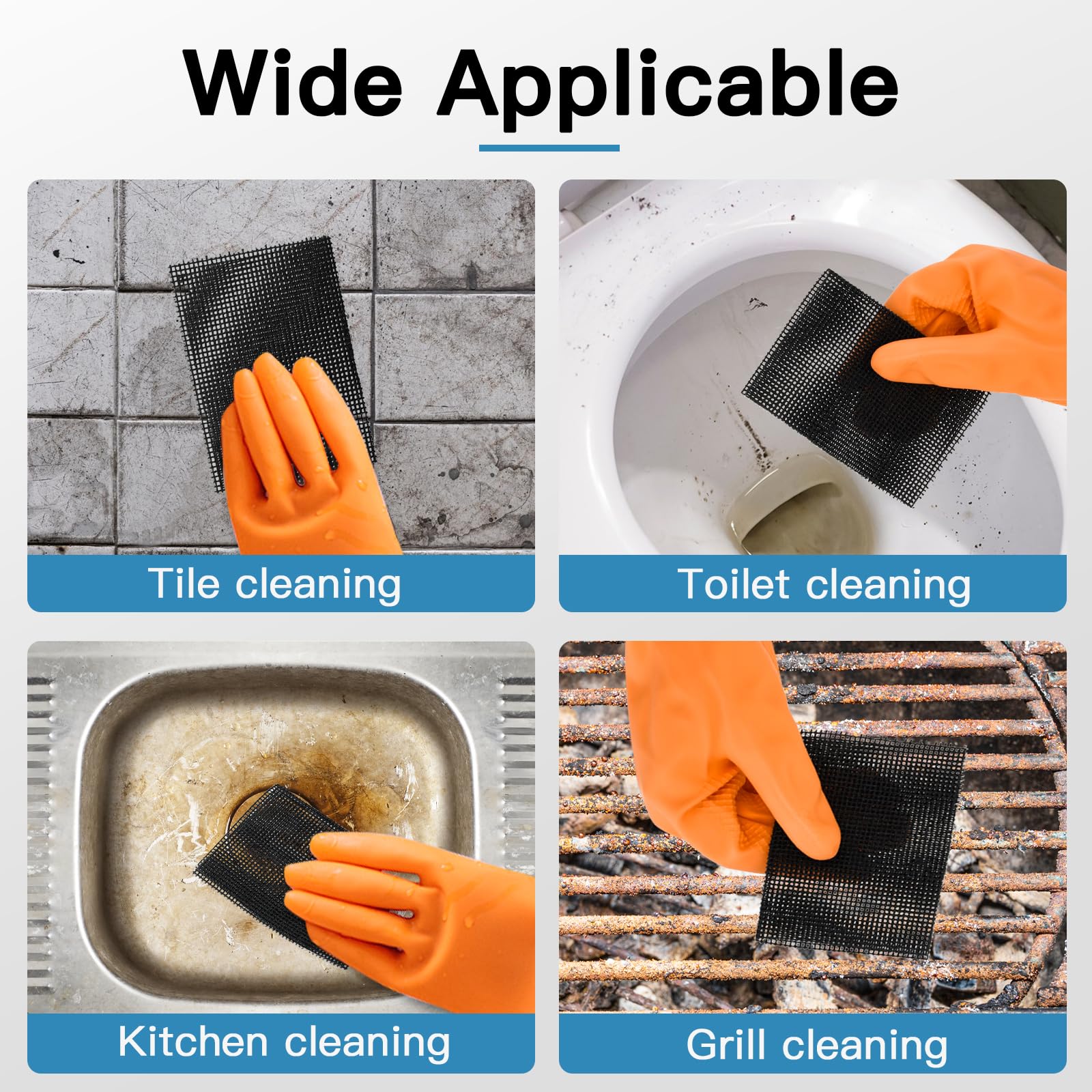 Yncotte Toilet Cleaner Hard Water, 2024 Newly Upgraded Toilet Cleaning Screens Hard Water Remove Pads for Stain Calcium Deposits Scrubber(30PCS) - Image 4