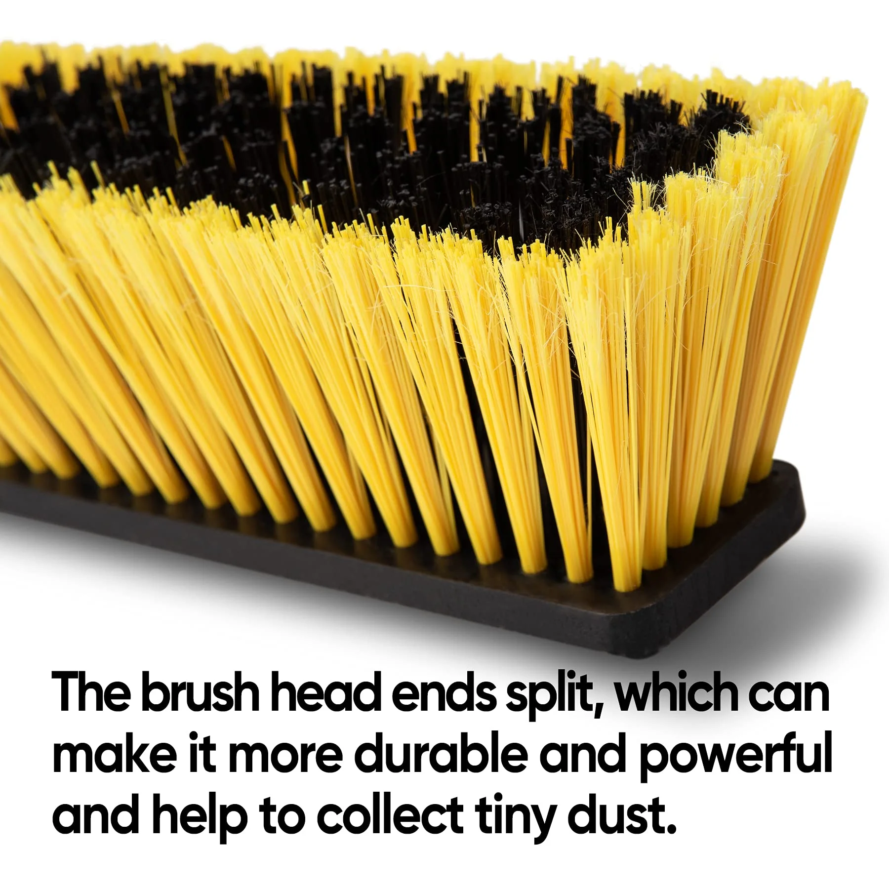 Yocada 18 Inch Push Broom Heavy-Duty Outdoor Commercial Broom Brush Stiff Bristles for Cleaning Patio Garage Deck Concrete Wood Stone Tile Floor 65.3 inch Long - Image 8