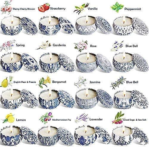 YOROXRG Scented Candles Gifts Set 16 Pack Soy Wax Travel Tin Jar Candles for Home 2.5 OZ for Mom for Christmas, Birthday, Thanksgiving, Mother's Day - Image 2