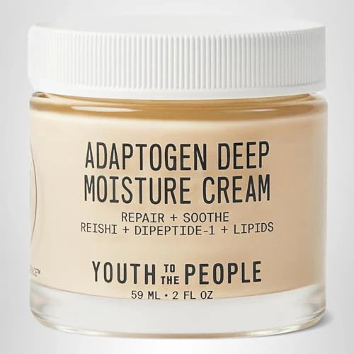Youth To The People Adaptogen Skin Repairing Moisture Cream, Hydrating Face Moisturizer for Sensitive & Dry Skin, Soothes Skin Barrier, Dermatologist Tested, Fragrance-free, Vegan - 2 Fl Oz - Image 2