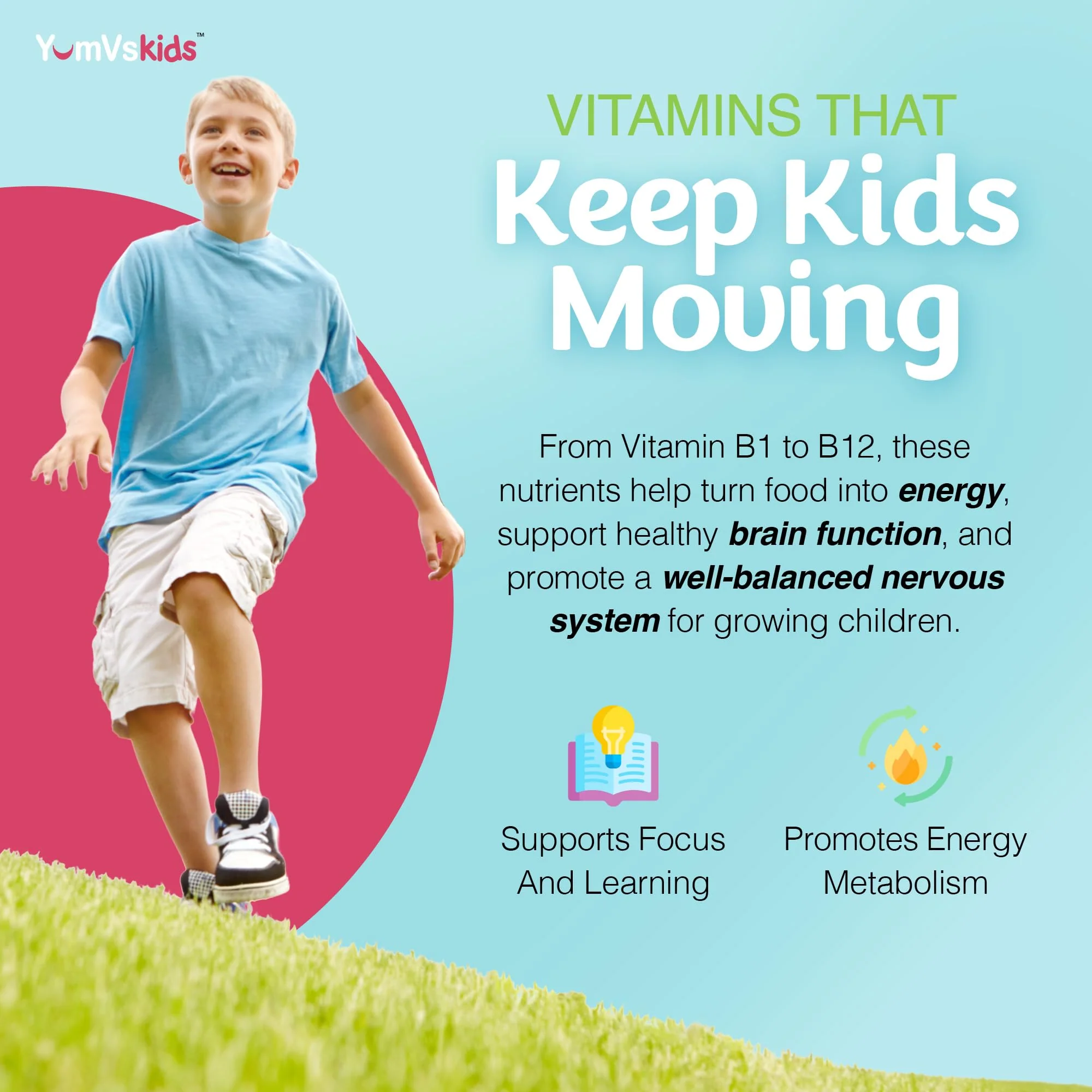 YUM-V'S Kids Multivitamin with Iron - Kids Chewable Multivitamin - Vitamins + Iron Supplement - Toddler Vitamins for 2 Year Old+, Kosher, Halal, Gluten Free 120 (Pack of 2 - Image 5