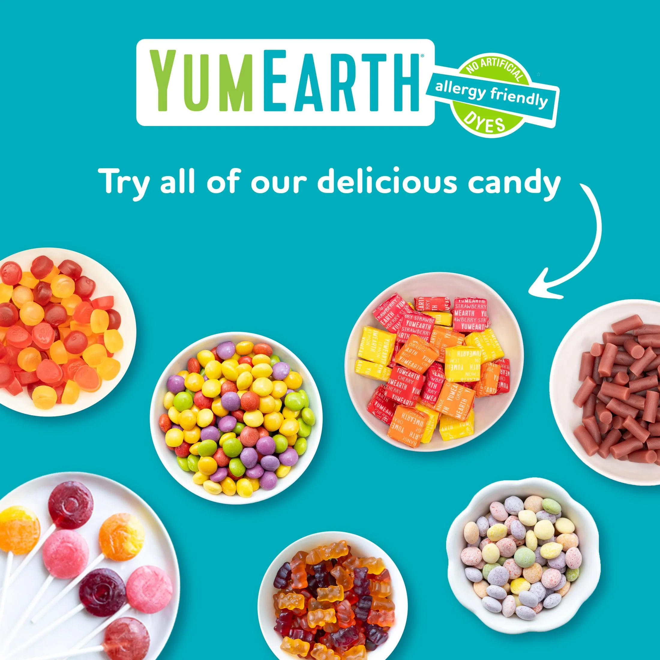 YumEarth Organic Pops Variety Pack, 250 Fruit Flavored Favorites Lollipops, Allergy Friendly, Gluten Free, Non-GMO, Vegan, No Artificial Dyes