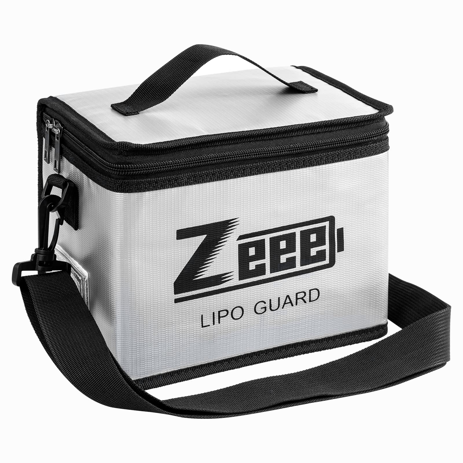 Zeee Fireproof Explosionproof Large Capacity Battery Storage Guard Pouch for Lipo Charge & Storage (8.46 x 6.5 x 5.71 in) - Image 6