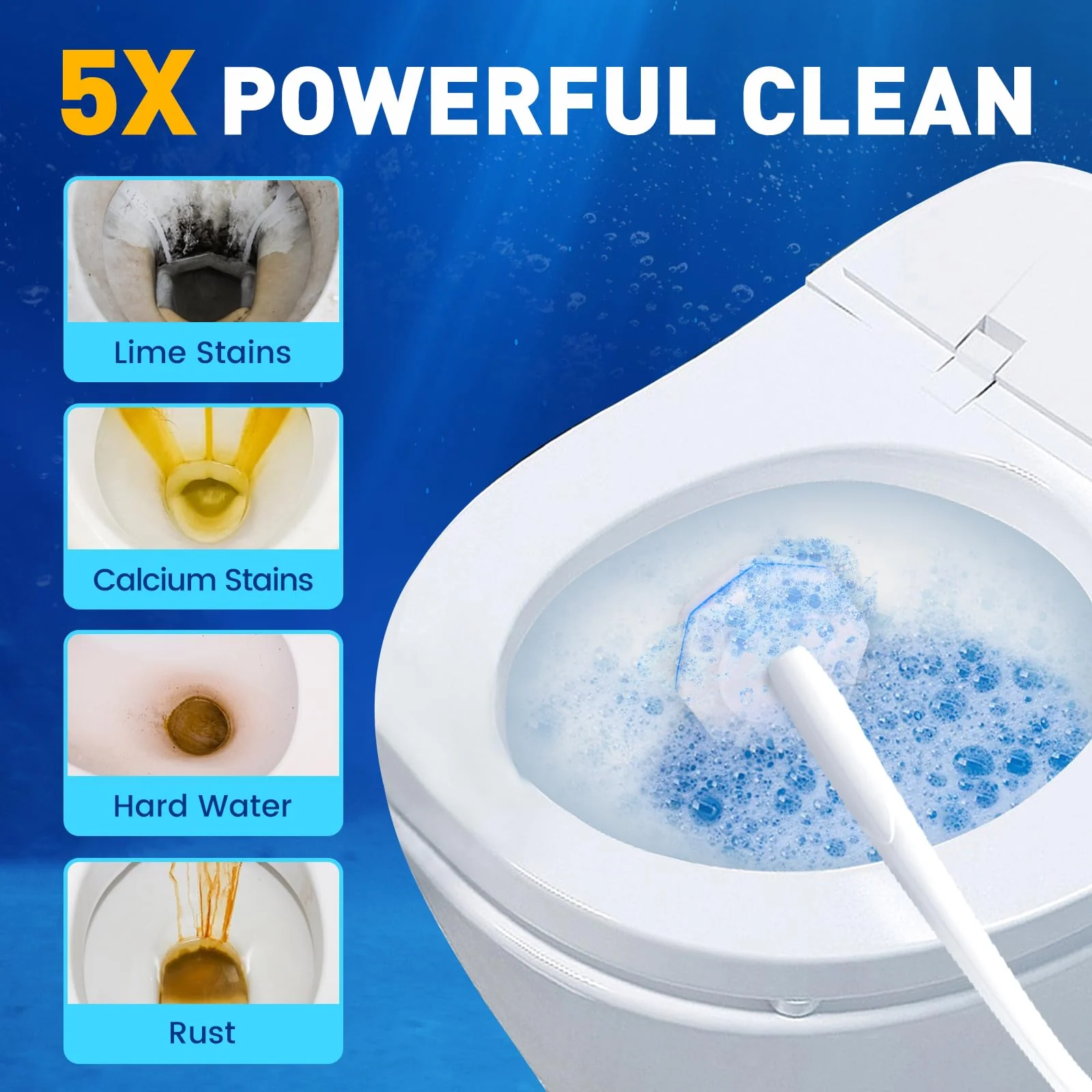 Zeefpod Toilet Brush Refills, Disposable Toilet Bowl Cleaner Refills for Toilet Cleaner Wand, Single-Use Hygienic Scrubber Pads, 150 Count - Image 4