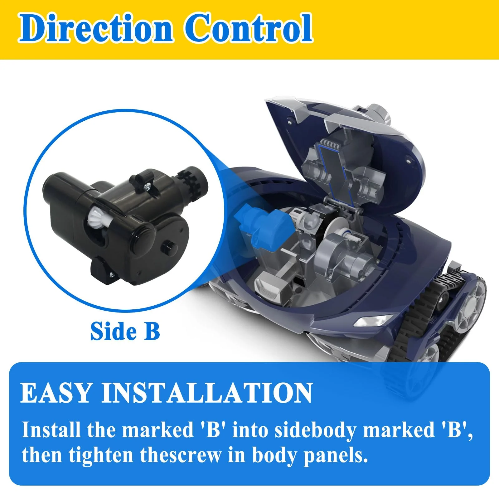 Zeiboat R0524800 Side B Direction Control Device Replacement, for MX8 Series In Ground Automatic Pool Cleaners - Image 4