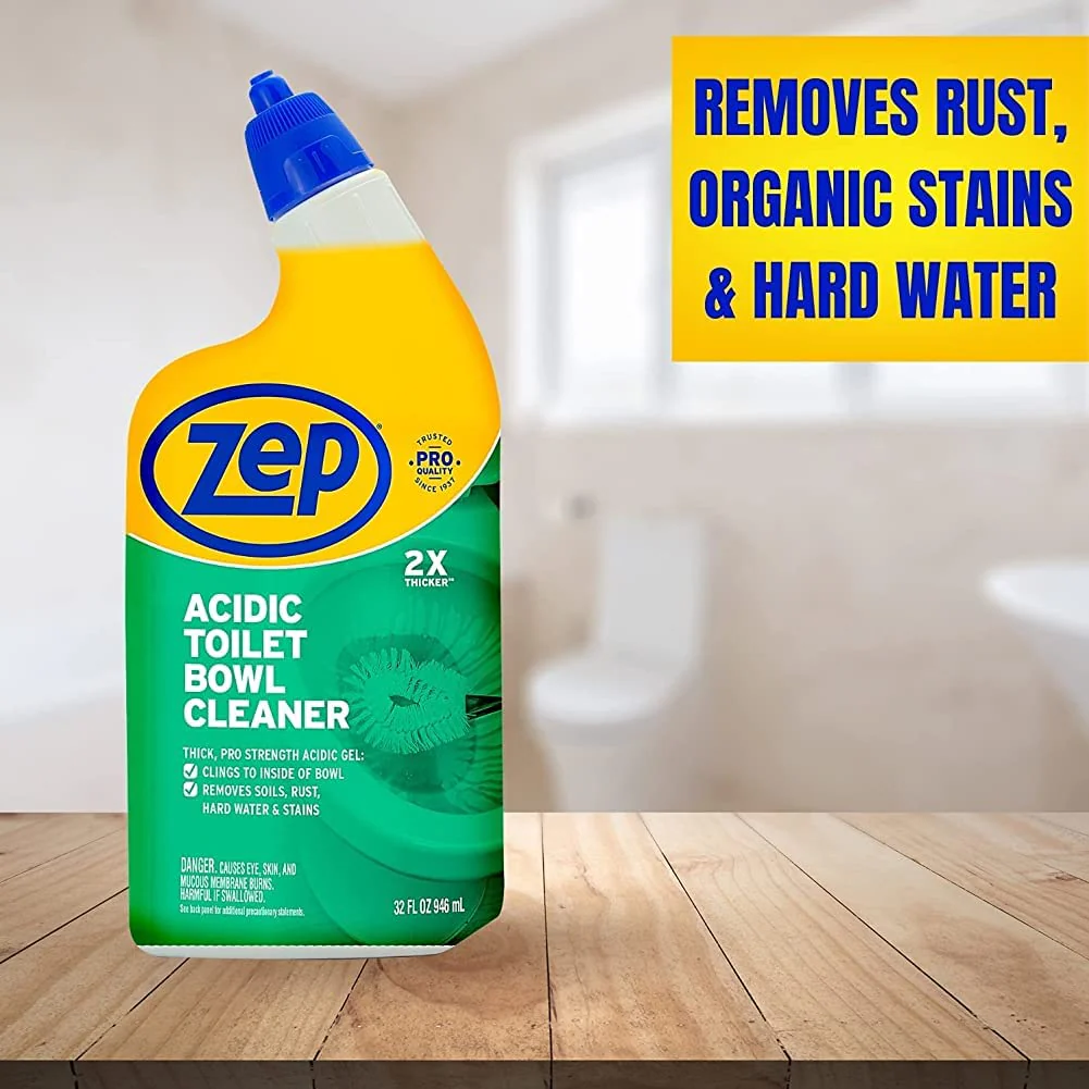 Zep Acidic Toilet Bowl Cleaner - 32 oz (Case of 4) - ZUATBC324 - Experience the Ultimate Cleaning Power with Our 2x Thicker Clinging Formula, Designed to Deliver a Professional-Quality Clean - Image 3
