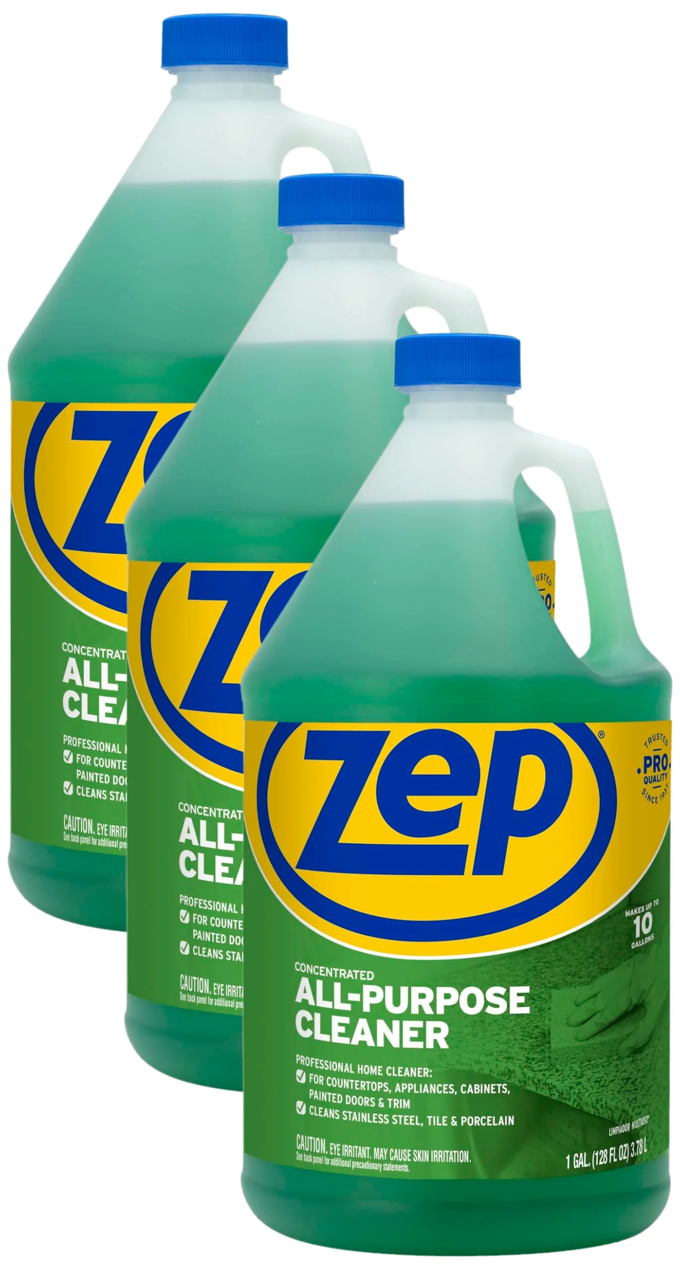 Zep All-Purpose Cleaner and Degreaser - 1 Gallon (1 Unit) ZU0567128 - Industrial Cleaner for Business, Household Used in Kitchen, Countertops, Appliances, Walls and Floor Surfaces (Pack of 3)
