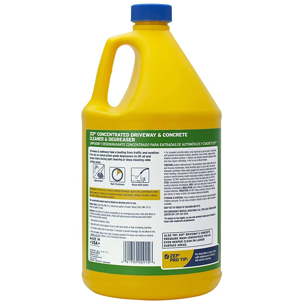 Zep Cleaner Concrete DRVWY 128OZ ZUCON128 - Image 4