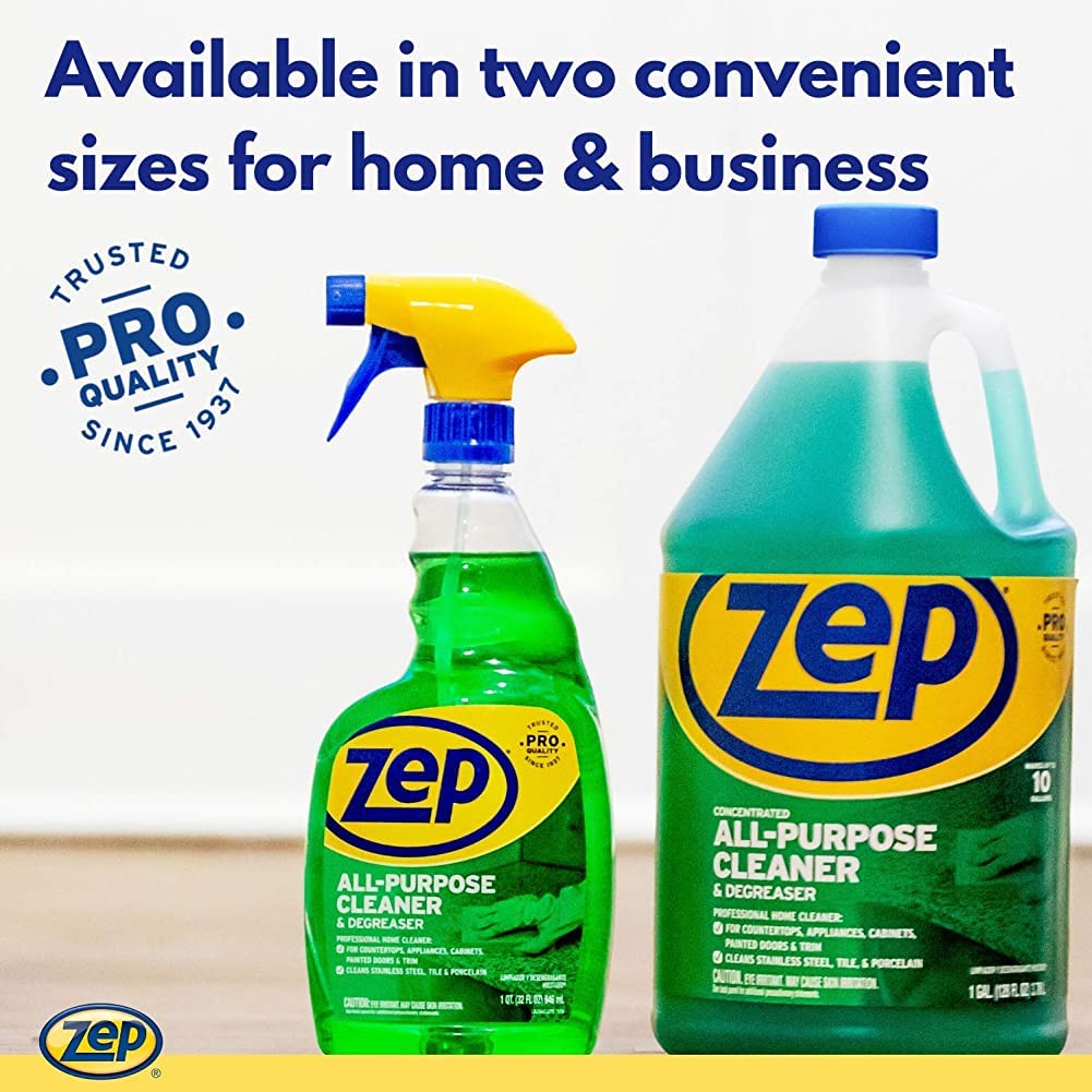 Zep Concentrated All-Purpose Cleaner and Degreaser - 1 Gallon (Case of 4) - ZU0567128 - Cuts Through Grease, Grime and Dirt With Ease, For Professional. Commercial and Household Use - Image 4