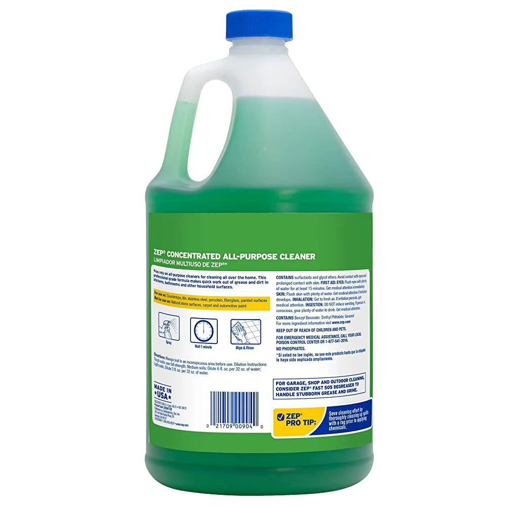 Zep Concentrated All-Purpose Cleaner and Degreaser - 1 Gallon (Case of 4) - ZU0567128 - Cuts Through Grease, Grime and Dirt With Ease, For Professional. Commercial and Household Use - Image 5