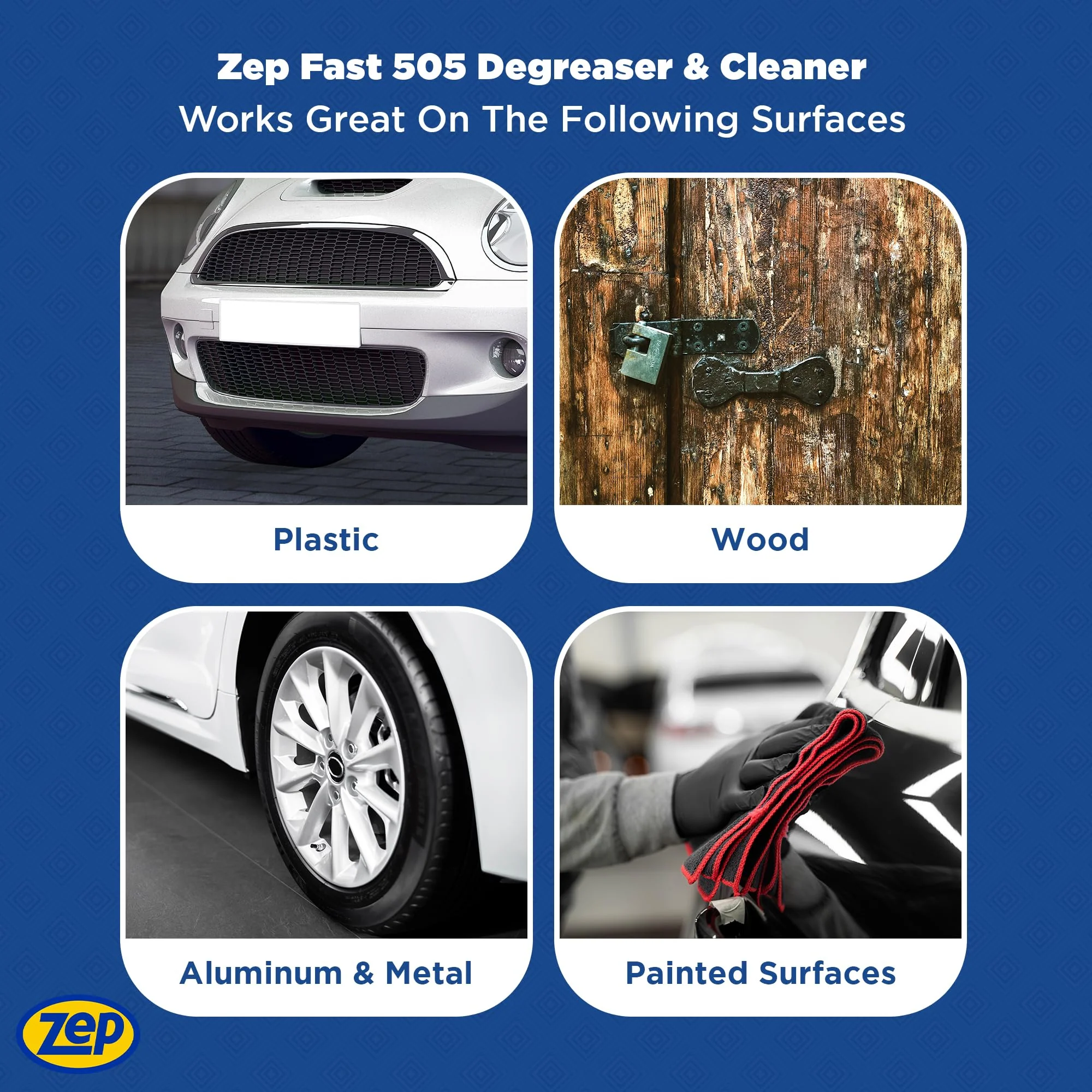 Zep Fast 505 Cleaner and Degreaser - 32 oz (Case of 4) - ZU50532 - Great for Grills, Plastics, Metal, and More - Image 4