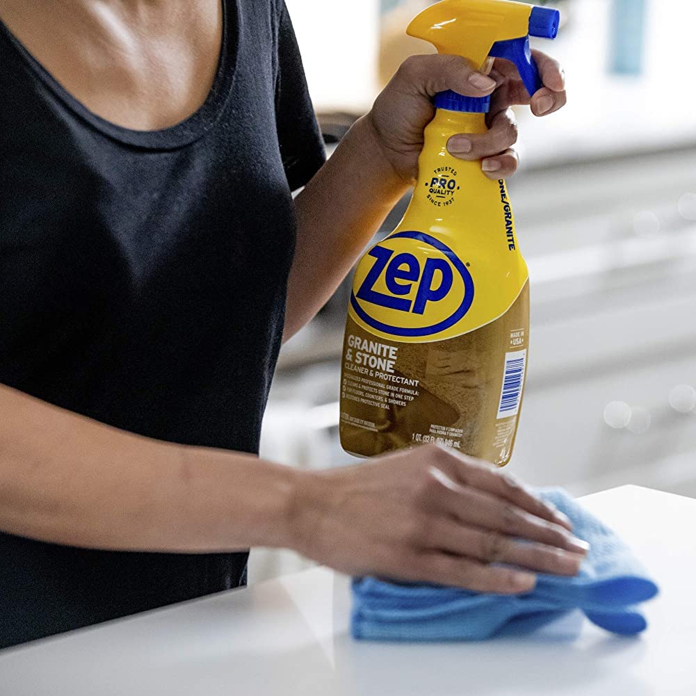 Zep Granite and Stone Cleaner and Protectant - 32 oz (Case of 4) ZUCSPP - Specialized Professional Grade Formula Cleans and Protects Stone - Image 7