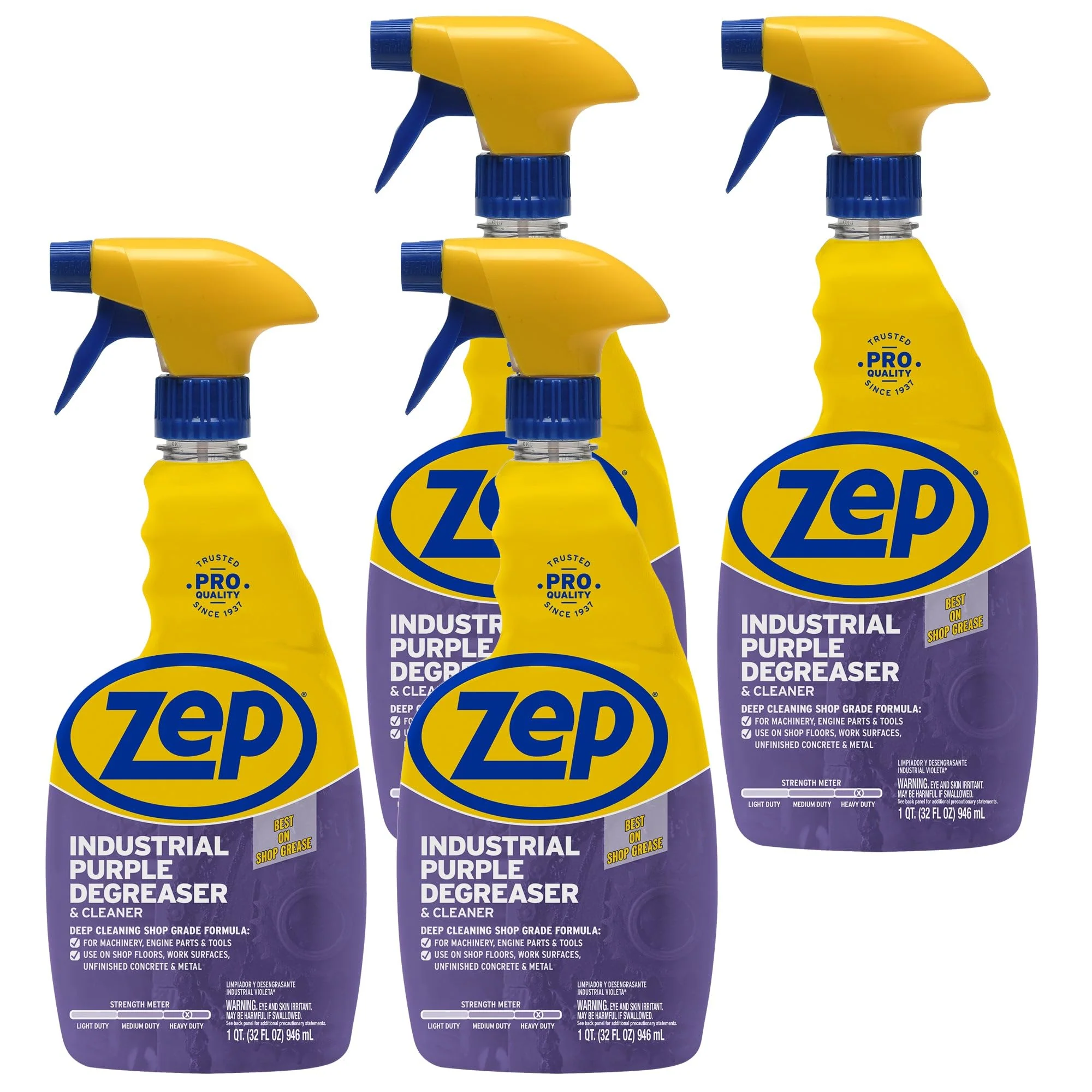 Zep Industrial Purple Cleaner and Degreaser Concentrate - 32 Ounce (Case of 4) R42310 - Easy to Rinse Formula - Image 3