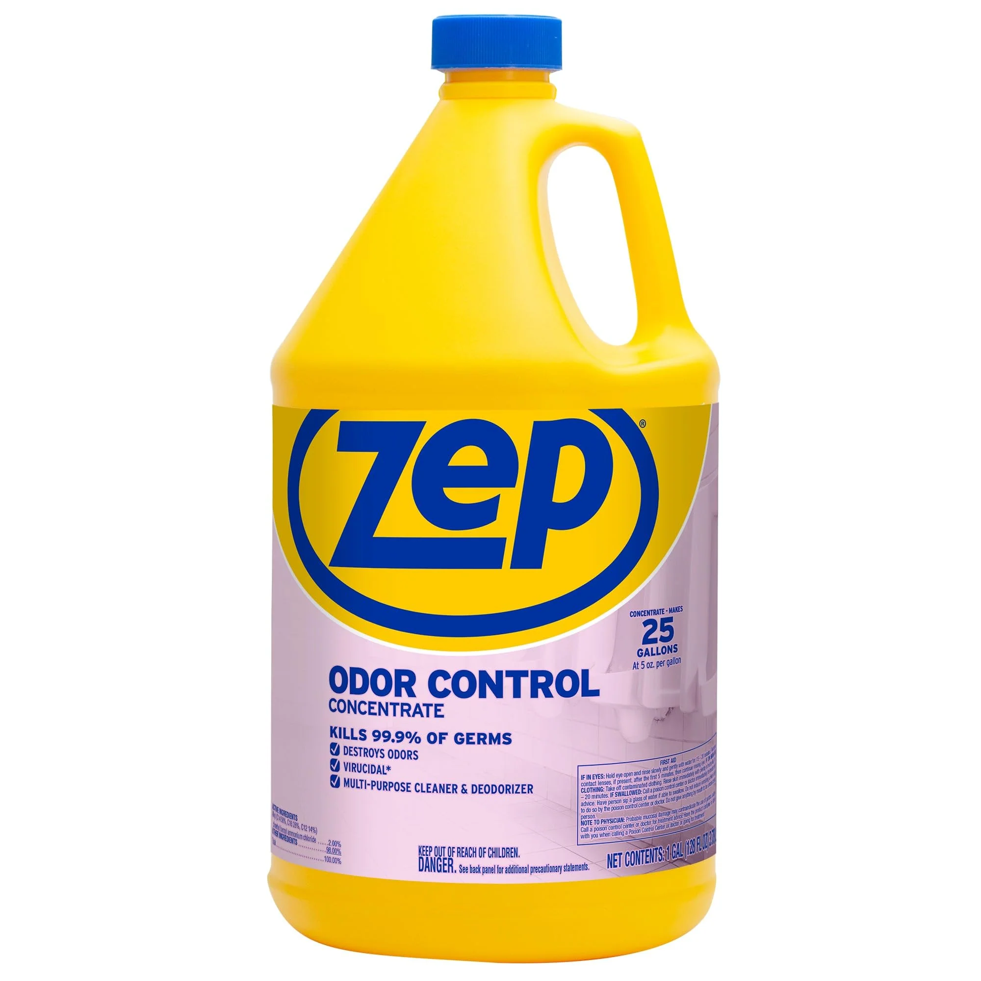Zep Odor Control Concentrate - 1 Gallon (Case of 4) ZUOCC128 - Cleans, Deodorizes, Disinfects, Kills Many Household Germs, Removes Mildew Stains, Destroys Odors - Image 4