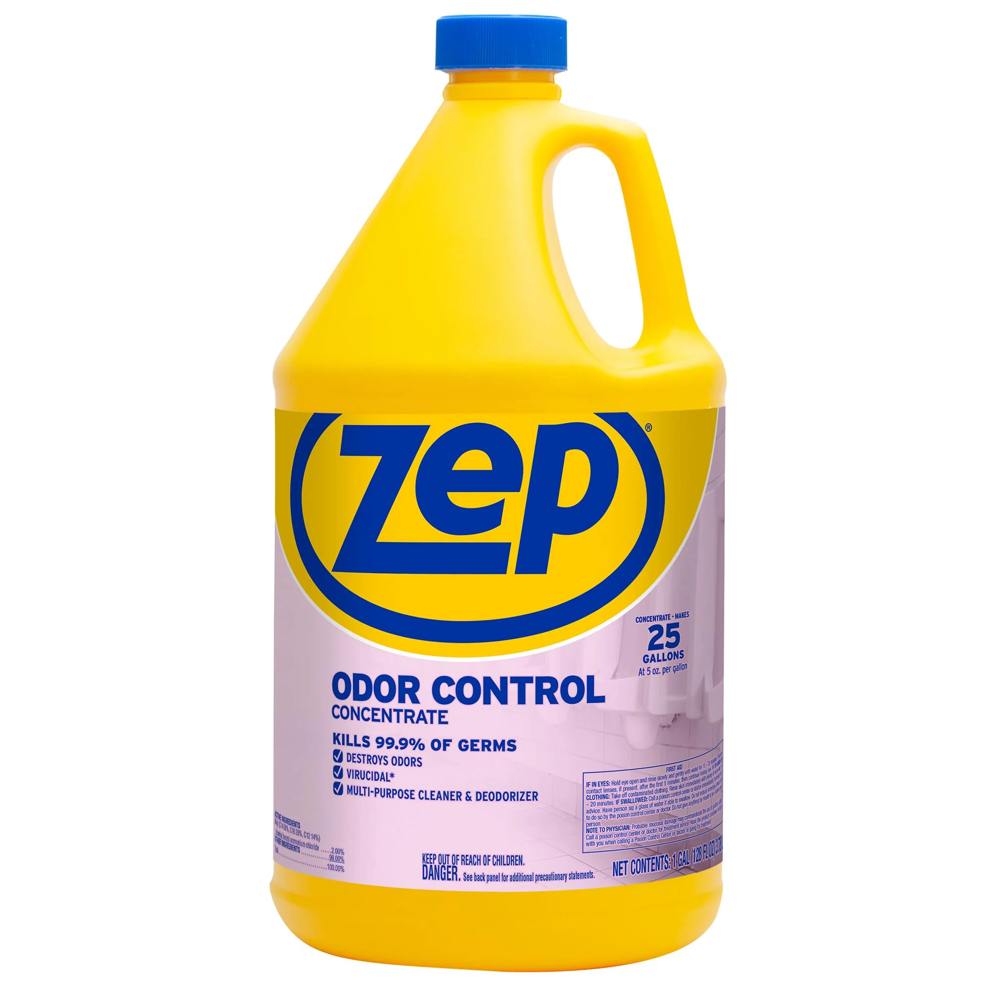 Zep Odor Control Concentrate - 1 Gallon (Case of 4) ZUOCC128 - Cleans, Deodorizes, Disinfects, Kills Many Household Germs, Removes Mildew Stains, Destroys Odors - Image 9