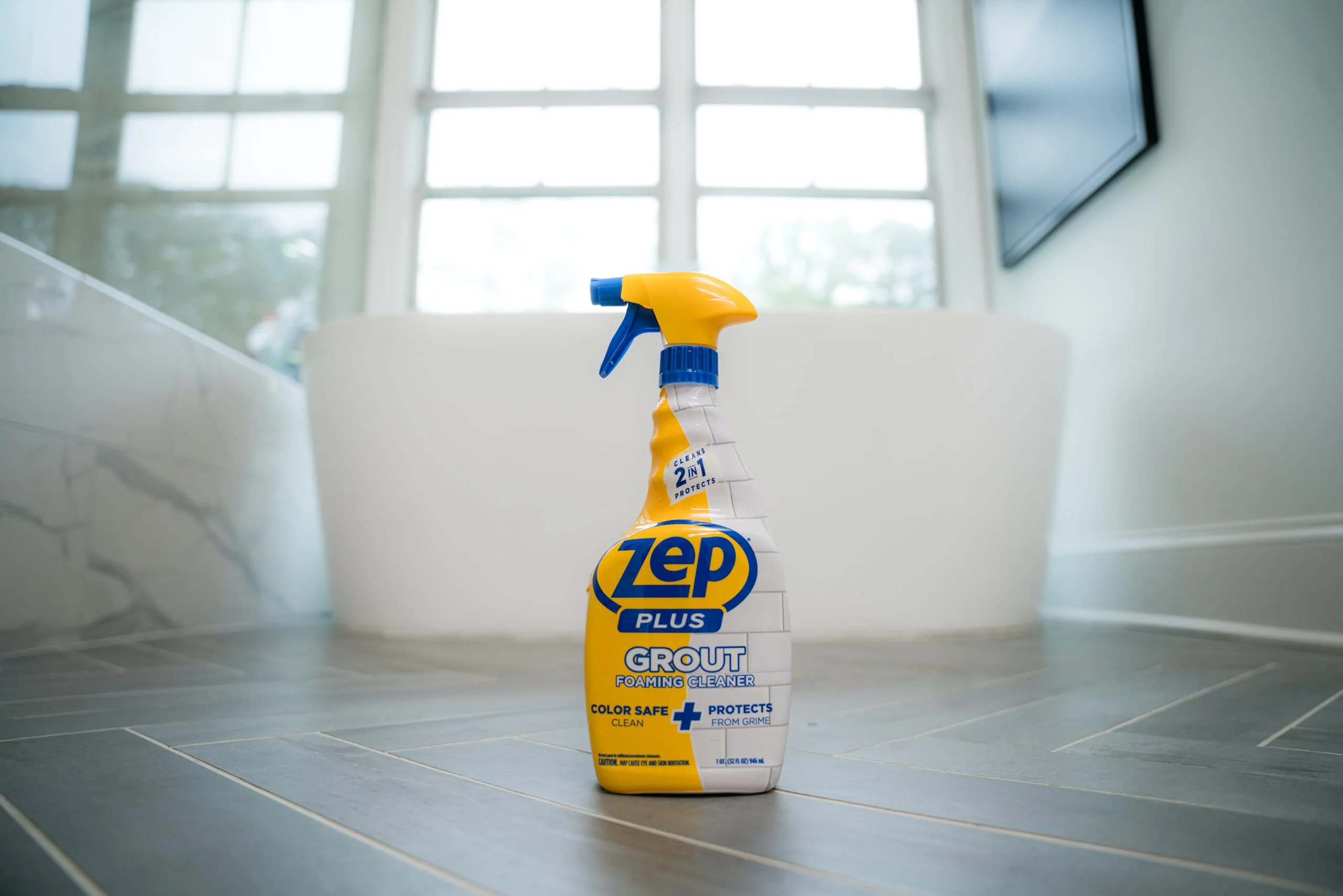 Zep Plus Grout Foaming Cleaner - 32 Fl OZ - R54212-2-in-1 benefits clean while protecting grout from water,dirt and grime,(Pack of 2) - Image 6