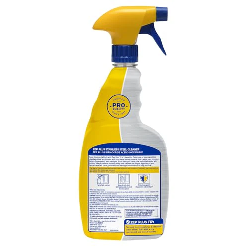 Zep Plus Stainless Steel Cleaner - 32 Fl OZ - R53512-2-in-1 benefits clean while preventing future fingerprints and smudges, (Pack of 2) - Image 7