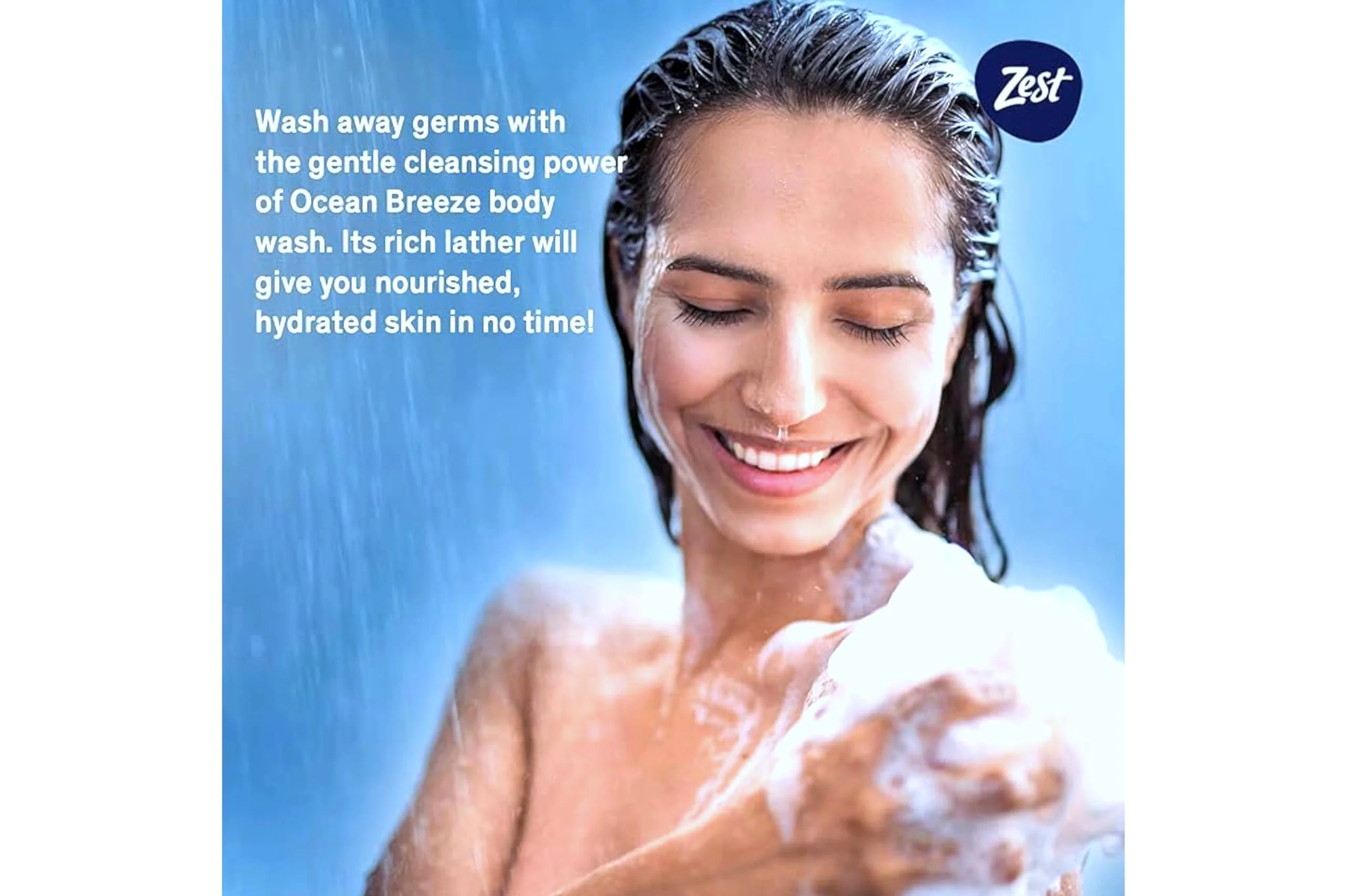 Zest Body Wash - Enriched with Sea Minerals - Invigorating Scent - Hydrating Body Soap - Suitable for All Skin Types - Ocean Breeze - 6 pc - Image 2