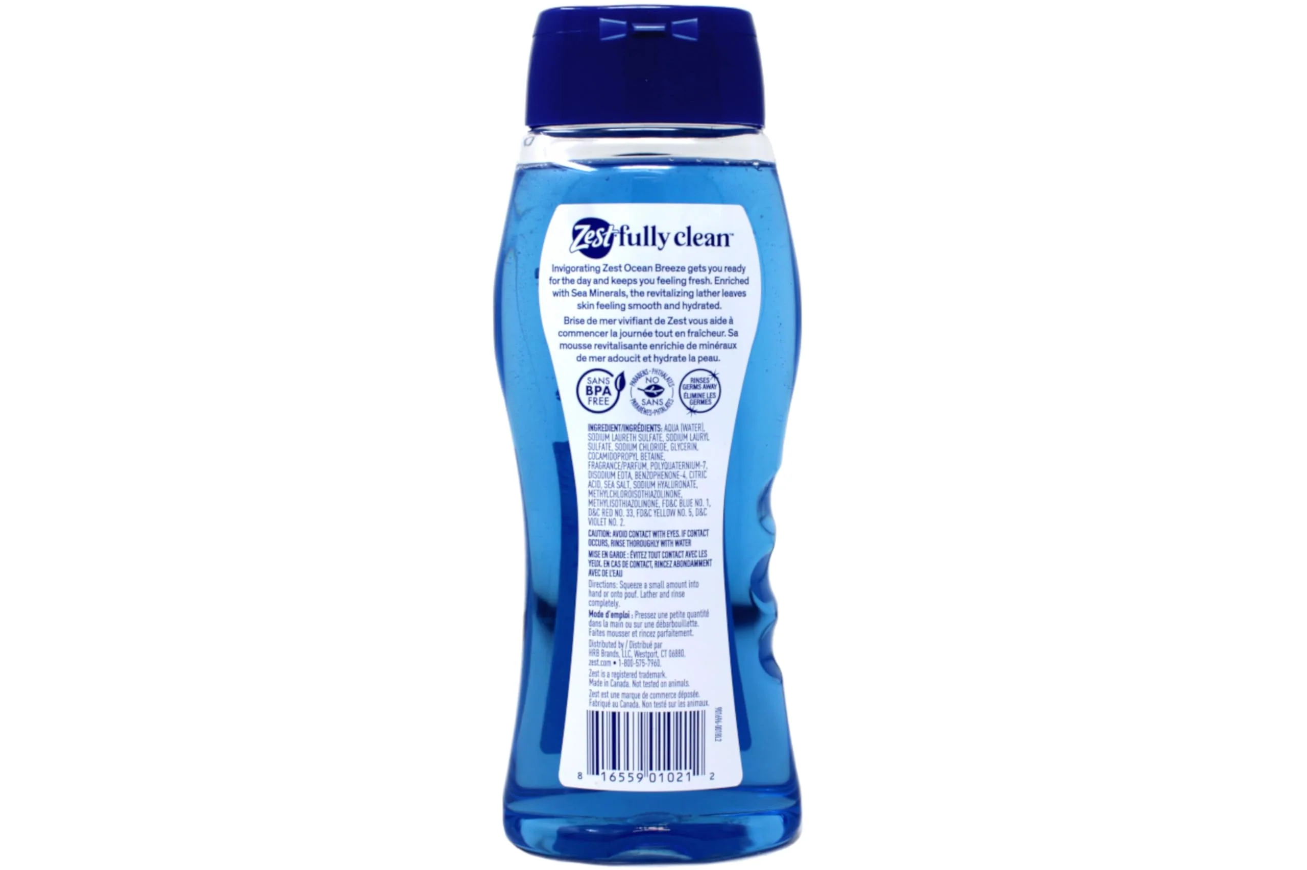 Zest Body Wash - Enriched with Sea Minerals - Invigorating Scent - Hydrating Body Soap - Suitable for All Skin Types - Ocean Breeze - 6 pc - Image 7