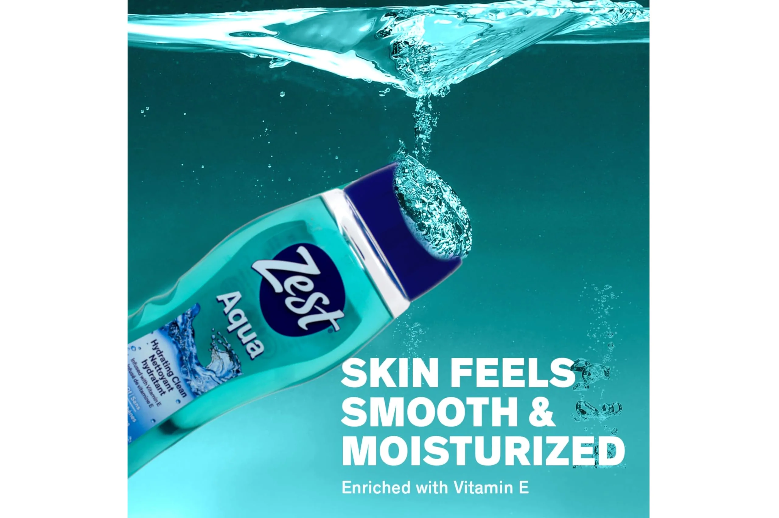 Zest Hydrating Body Wash - Aqua - Moisturizing Body Wash for Men and Women - Bath Soap with Vitamin E - Gentle Paraben Free Formula - 6 pc - Image 5