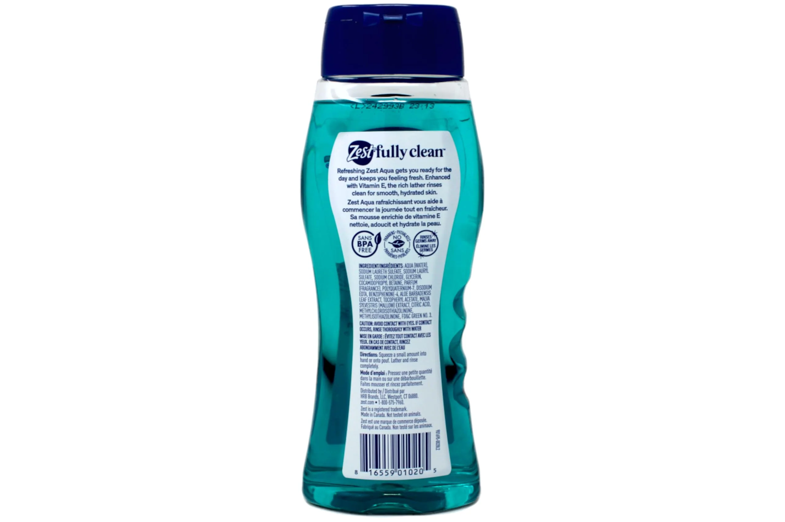 Zest Hydrating Body Wash - Aqua - Moisturizing Body Wash for Men and Women - Bath Soap with Vitamin E - Gentle Paraben Free Formula - 6 pc - Image 7