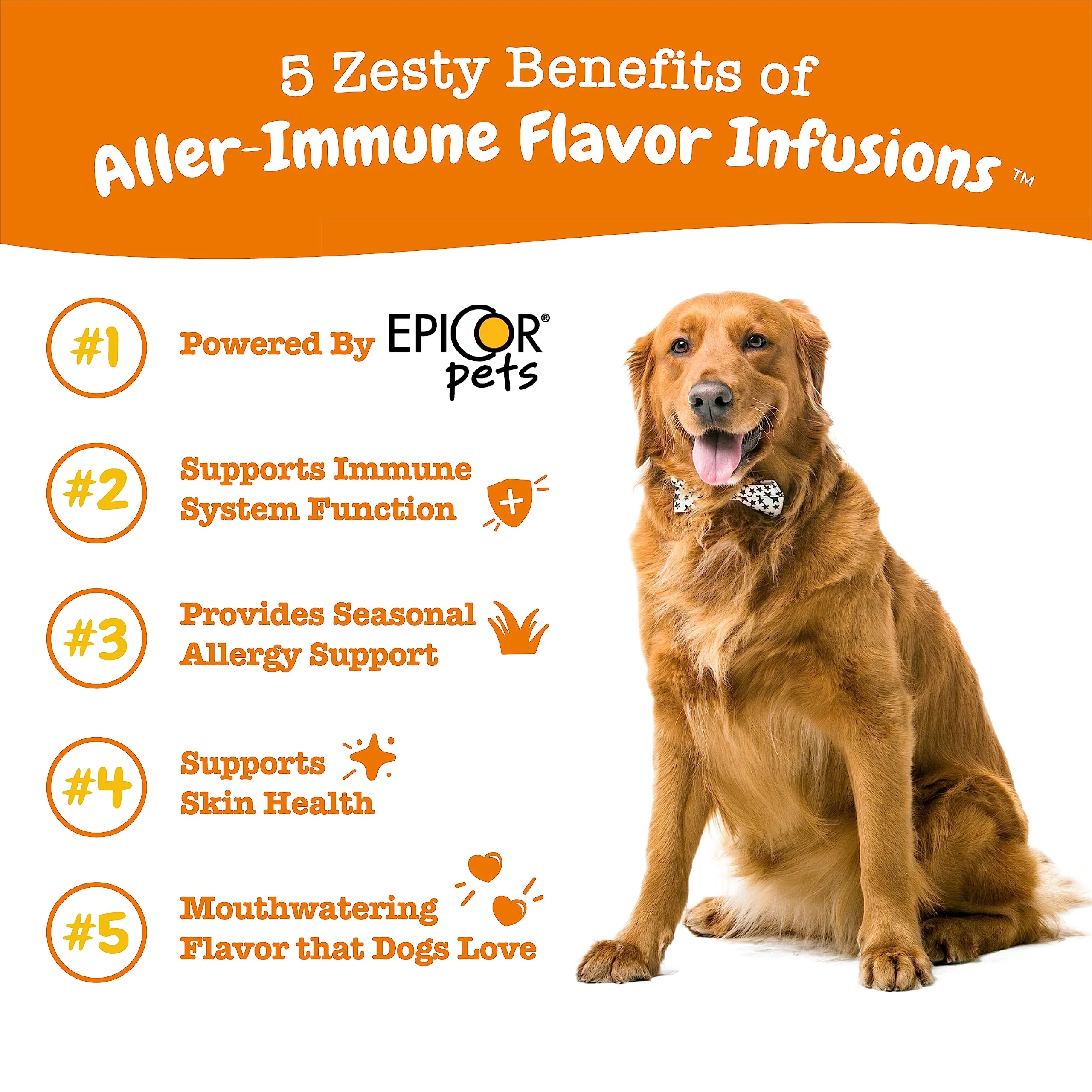Zesty Paws Allergy & Immune Flavor Infusions for Dogs - with Omega 3 Salmon Oil for Sensitive Skin, EpiCor Pets, Colostrum & Quercetin - Supports Seasonal Allergies - Chicken Flavor - 16 fl oz - Image 3