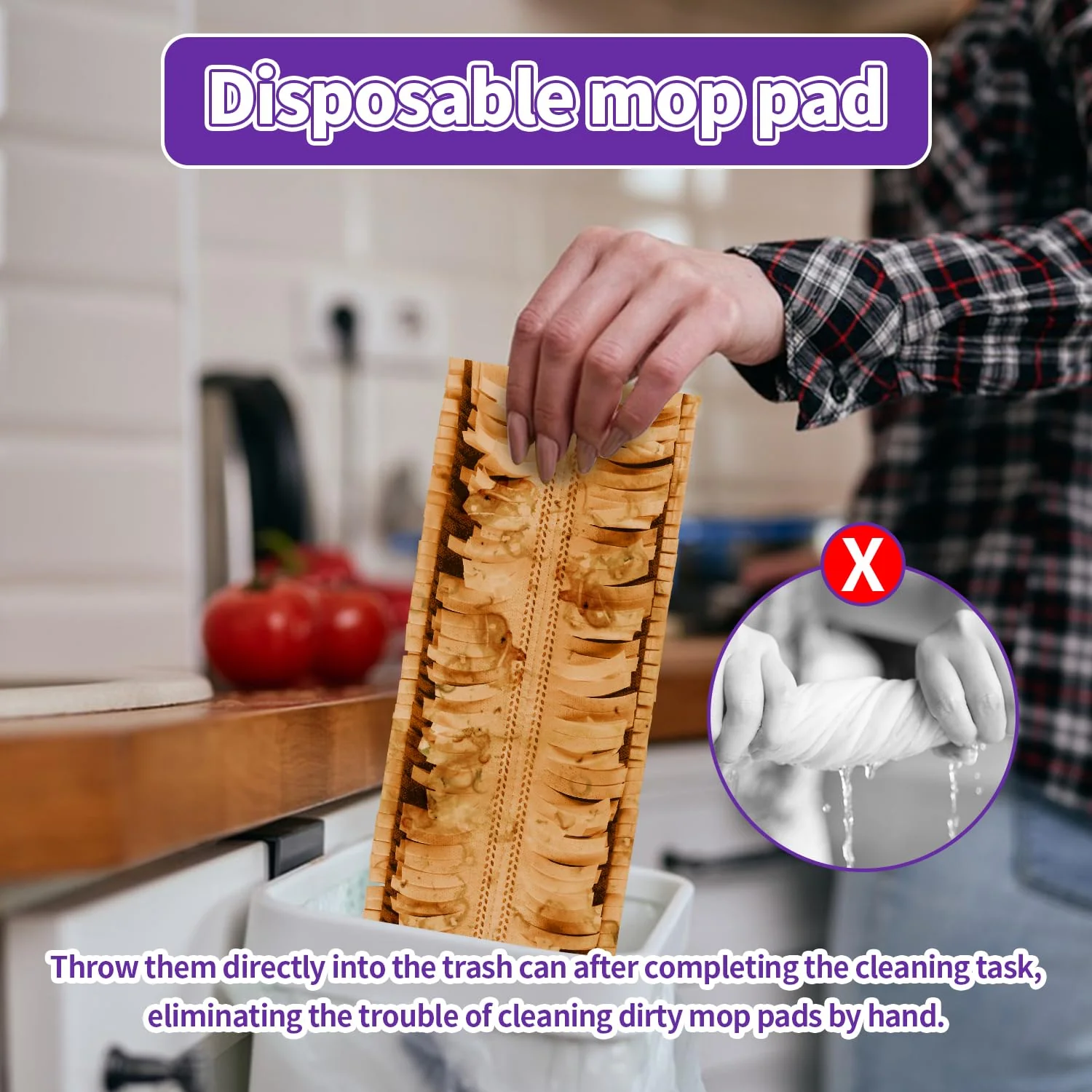 ZHAYAO 20 Pack Disposable Power Mop Pads for Swiffer Power Mop Pads, Compatible with Swiffer Power Mop Refills, Unscented Spray Replacement Floor Cleaning Refills for urface/Hardwood Floor Cleaning - Image 3