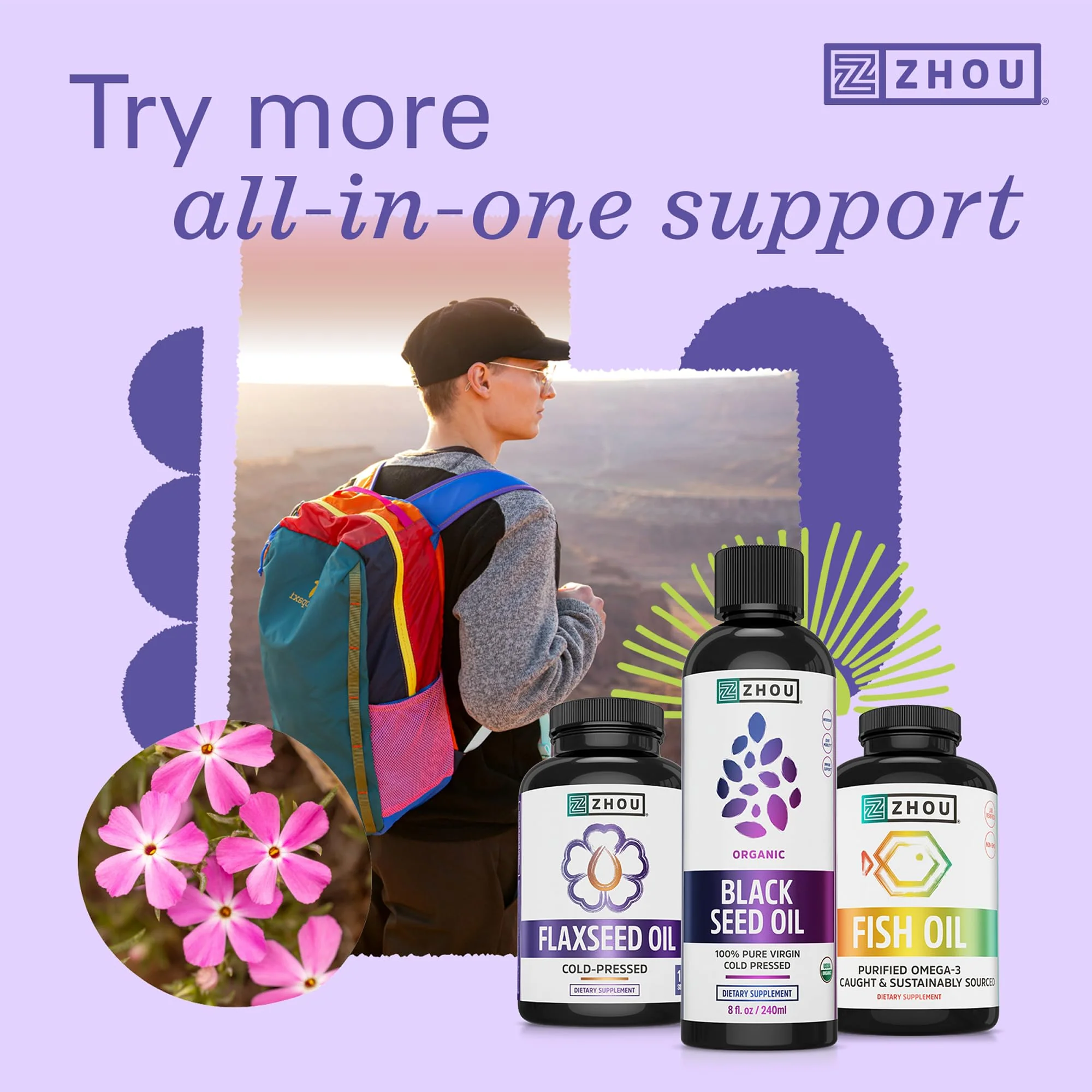 ZHOU Organic Black Seed Oil - Black Cumin Seed Oil Cold Pressed, Nigella Sativa, Pure Unrefined Blackseed Liquid, Premium Supplement for Health with Thymoquinone, Omega 3 6 9-8 Fl Oz (Pack of 2) - Image 5