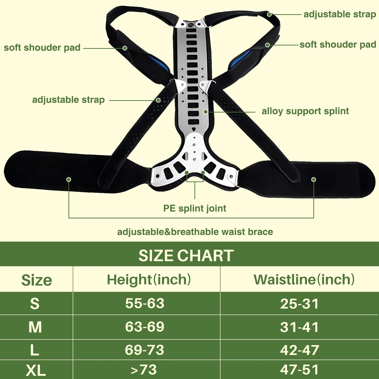 ZHUNPOCT Posture Corrector Back Support for Hunched Back, Kyphosis and Vertebral Compression Fracture Men and Women (Large) - Image 5