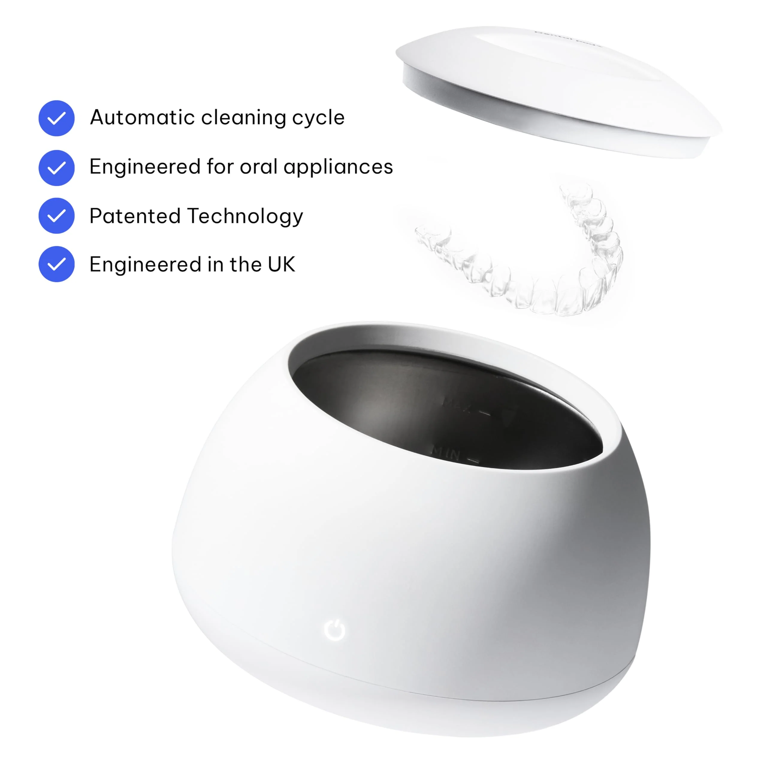 Zima Dental Pod: Ultrasonic Retainer Cleaner. The Original Retainer Cleaner Machine, Aligner Cleaner, Nightguard Cleaner, Mouthguard Cleaner, Denture Cleaner - Image 3