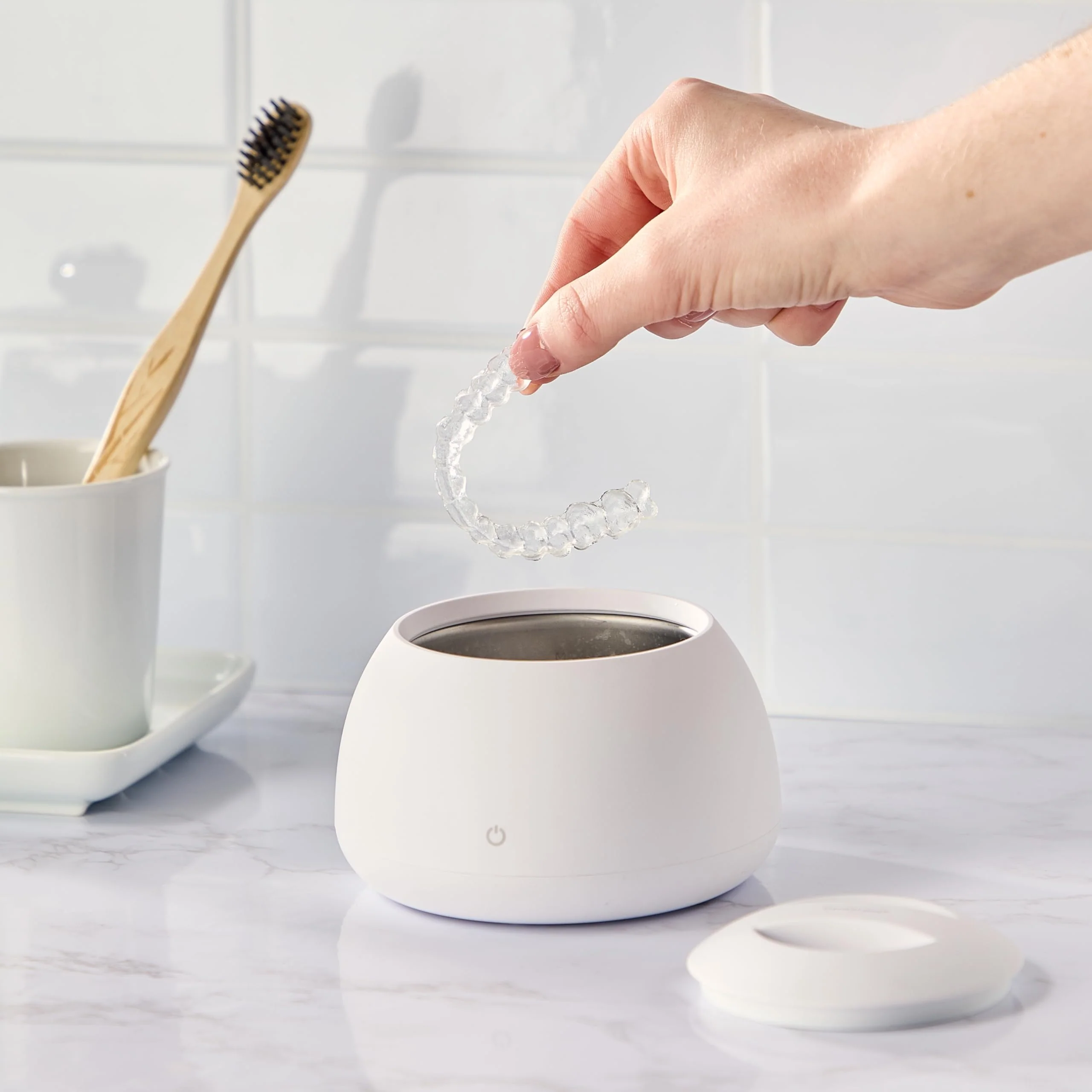 Zima Dental Pod: Ultrasonic Retainer Cleaner. The Original Retainer Cleaner Machine, Aligner Cleaner, Nightguard Cleaner, Mouthguard Cleaner, Denture Cleaner - Image 4
