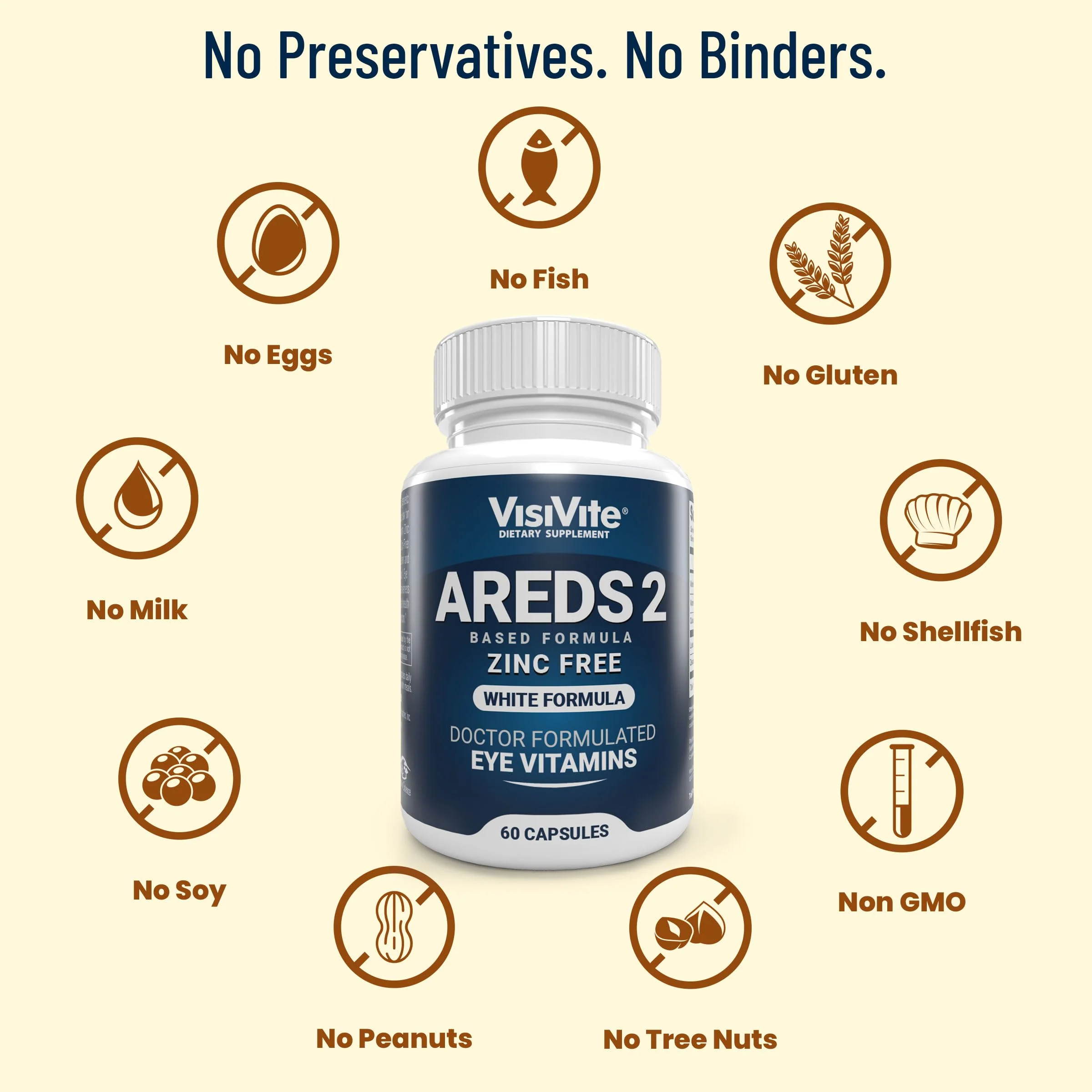 Zinc Free AREDS 2 Eye Vitamins - Zinc Free Eye Vitamins - Zeaxanthin Plus Lutein Eye Vitamins - Soy-Free VCaps - No Zinc and Copper - Image 5