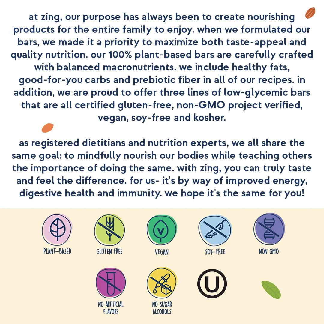 Zing Dark Chocolate Mint Kids Protein Bars, Gluten Free 100 Calorie Mini Bars with High Protein, Vegan Nutrition Bars, Dairy Free Plant Based Protein, Kosher, Low Sugar, No Sugar Alcohols-18 count - Image 2