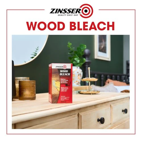 Zinsser Wood Bleach Kit | Lighten Furniture, Floors, Cabinets, Trim | Removes Red Tone | 2-Step Brightening System | 2-Step 8 fl. oz. Kit (16 fl. oz. Total) - Image 3