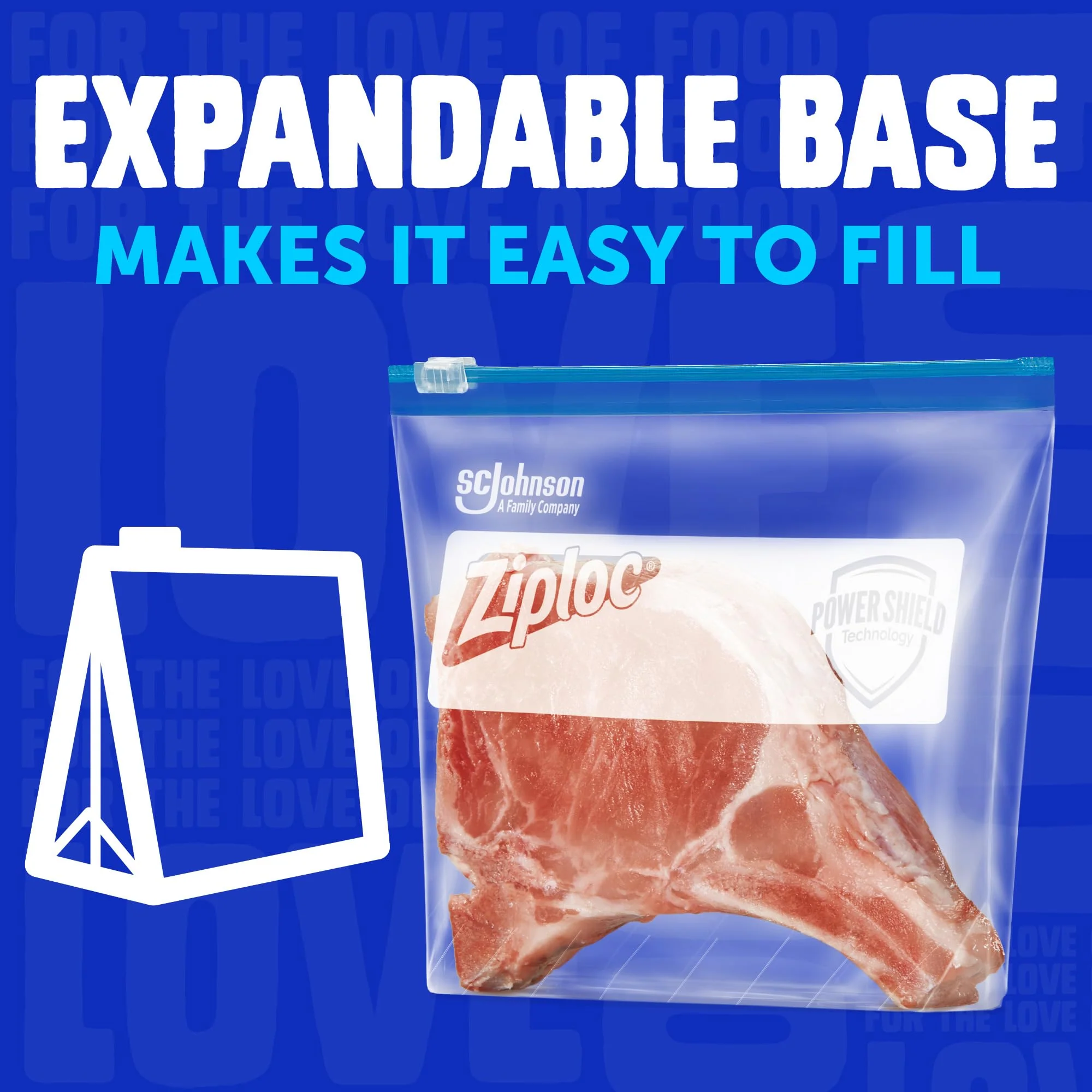 Ziploc Food Storage Gallon Freezer Slider Bags, Power Shield Technology for More Durability, 72 count - Image 4