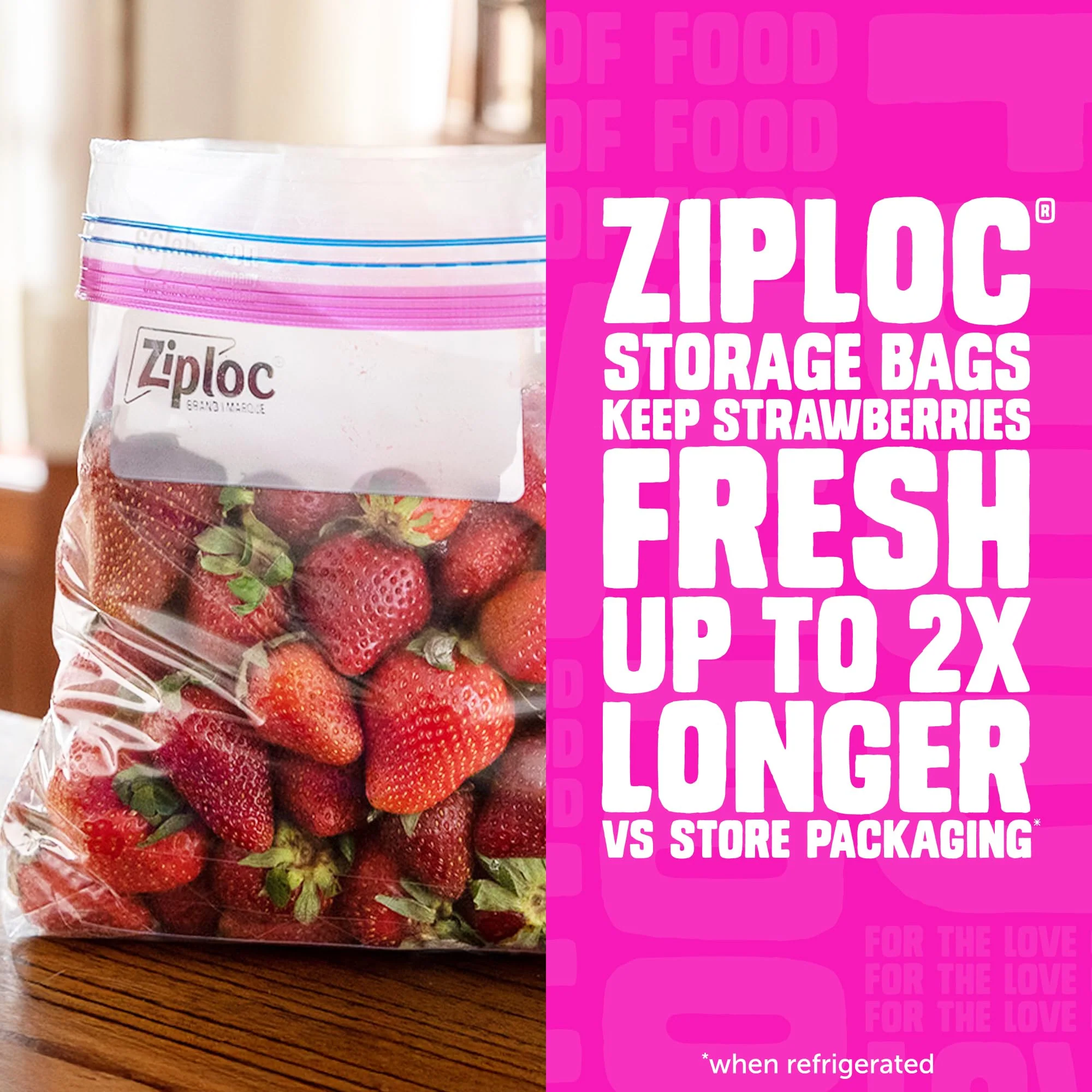Ziploc Gallon Food Storage Bags, Stand-Up Bottom, Easy to Fill, 81 Count - Image 3