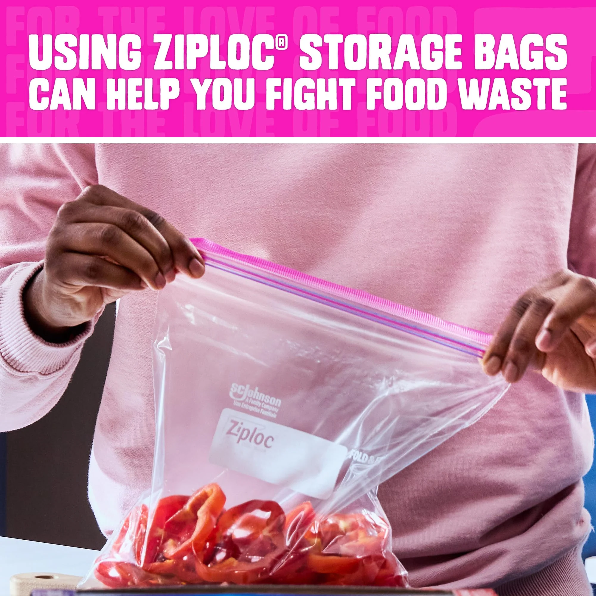 Ziploc Gallon Food Storage Bags, Stand-Up Bottom, Easy to Fill, 81 Count - Image 5
