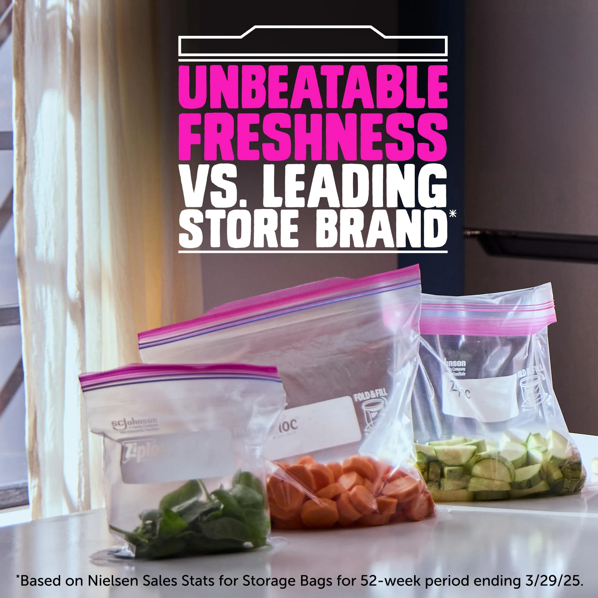 Ziploc Gallon Food Storage Bags, Stand-Up Bottom, Easy to Fill, 81 Count (Packaging May Vary) - Image 10