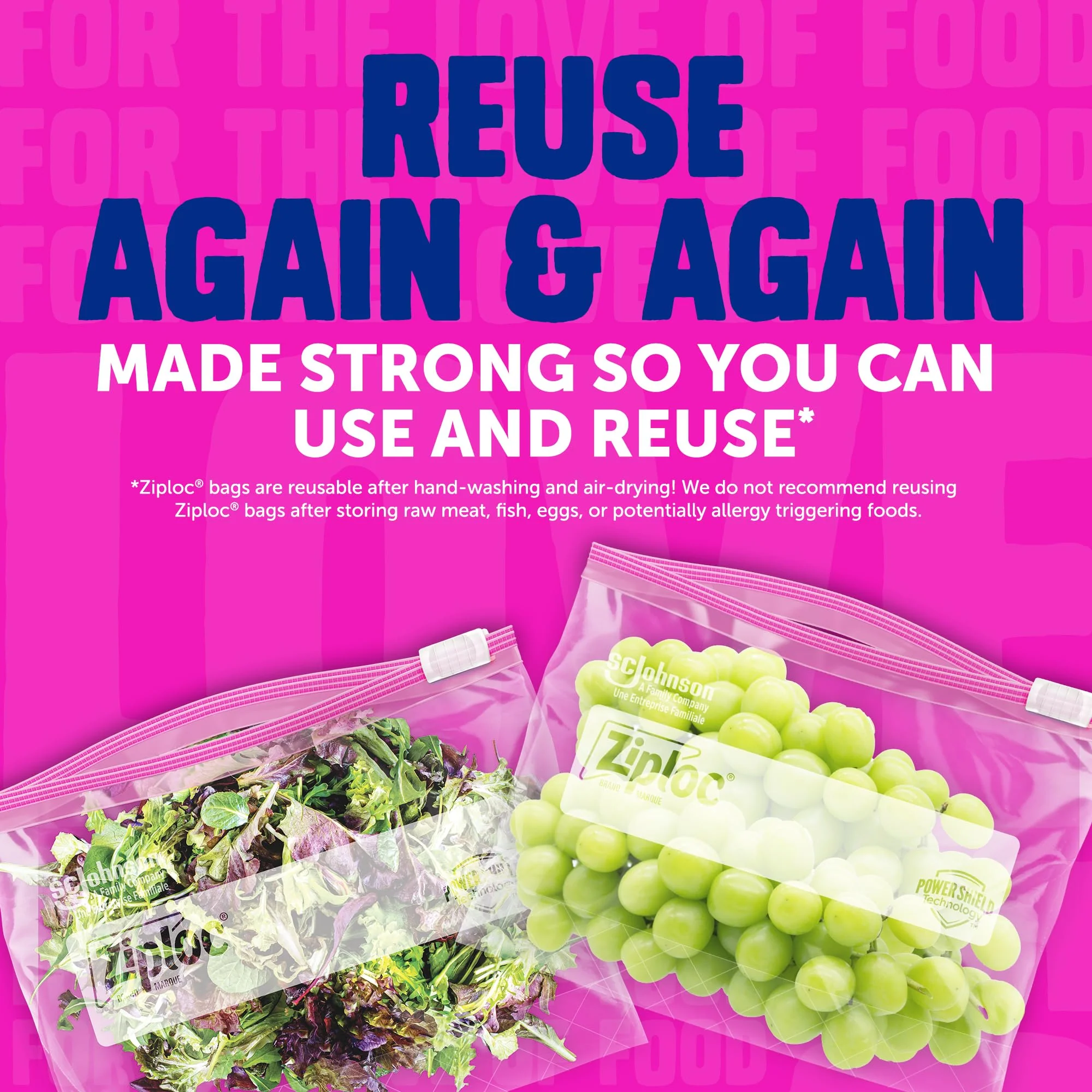 Ziploc Quart Food Storage Slider Bags, Power Shield Technology for More Durability, 42 Count - Image 6