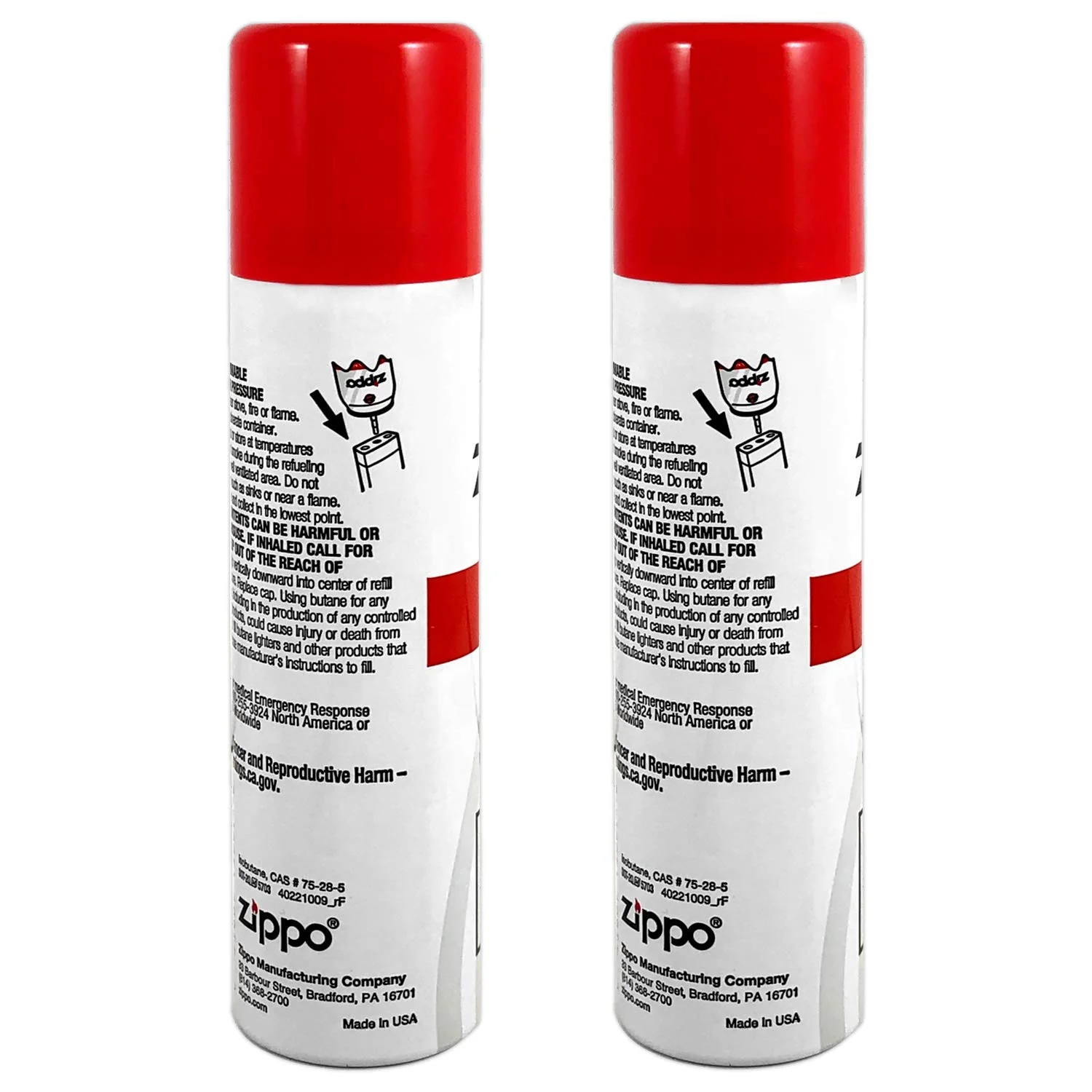 Zippo Butane Fuel Refill – Premium High-Purity for Lighters, Torches & Inserts – Clean Burning, Consistent Flame, Reliable Performance, Made in USA, 75ml 2-Pack - Image 2