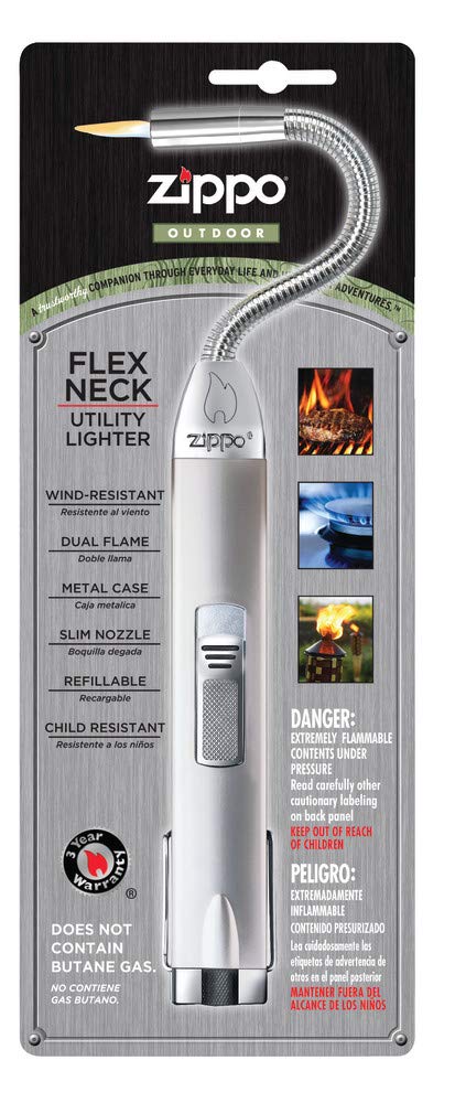 Zippo Silver Flex Neck Utility Lighter, Unfilled - Image 5