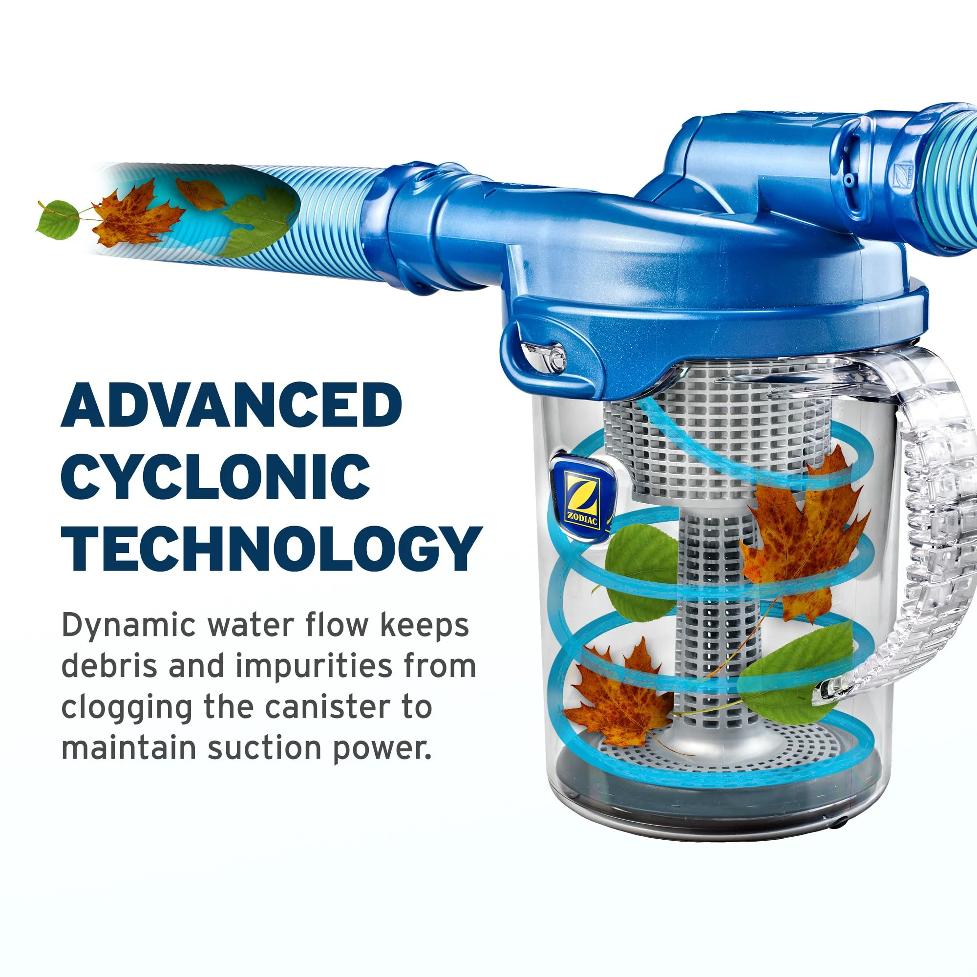 Zodiac Genuine Parts Cyclonic Leaf Catcher, Connects to Suction-Side Pool Cleaners to Capture Leaves & Other Debris, Universal Hose Connection Included - Image 6