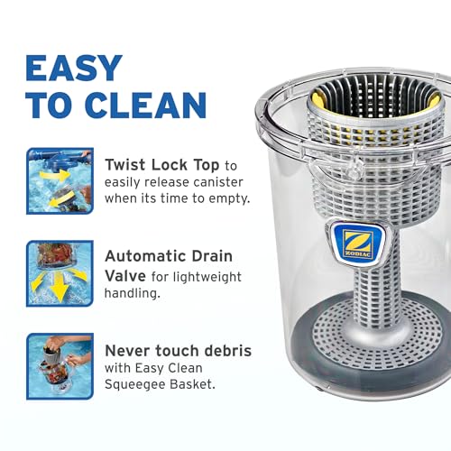 Zodiac Genuine Parts Cyclonic Leaf Catcher, Connects to Suction-Side Pool Cleaners to Capture Leaves & Other Debris, Universal Hose Connection Included - Image 7