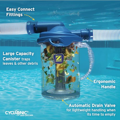 Zodiac Genuine Parts Cyclonic Leaf Catcher, Connects to Suction-Side Pool Cleaners to Capture Leaves & Other Debris, Universal Hose Connection Included - Image 8