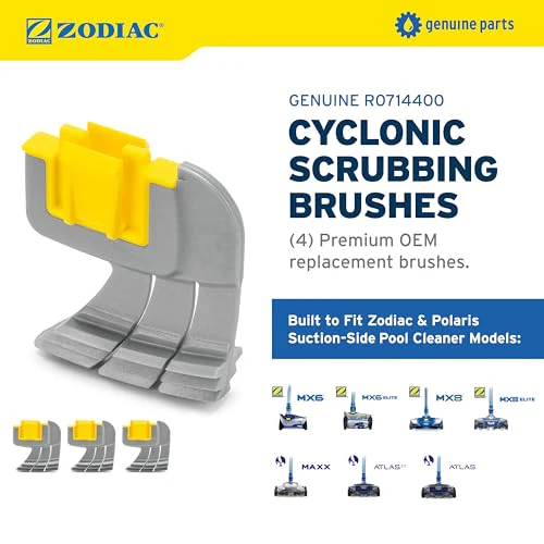 Zodiac Genuine Parts Cyclonic Srubbing Brushes R0714400, 4-Pack, Replace Dirty or Worn Brushes for Zodiac MX6, MX6 Elite, MX8, and MX8 Elite, Also Polaris MAXX, Atlas, and Atlas XT - Image 8