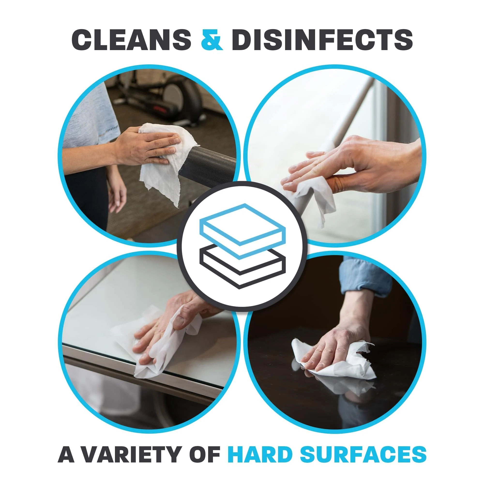 Zogics Antibacterial Wipes – Disinfecting Wipes for Sanitizing and Cleaning Surfaces and Equipment, EPA Registered Antibacterial Cleaning Wipes (3,200 Count – 4 Rolls of 800 Wipes) - Image 3