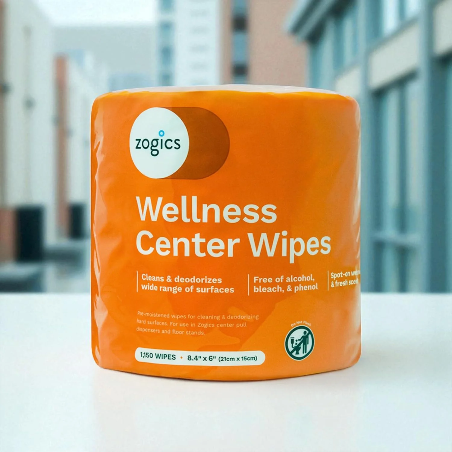 Zogics Wellness Center Cleaning Wipes – Gym Equipment Wipes for Cleaning Surfaces and Fitness Equipment, Durable and Safe Pre-Saturated Wet Wipes (2,300 Count, 2 Rolls of 1,150 Wipes) - Image 7