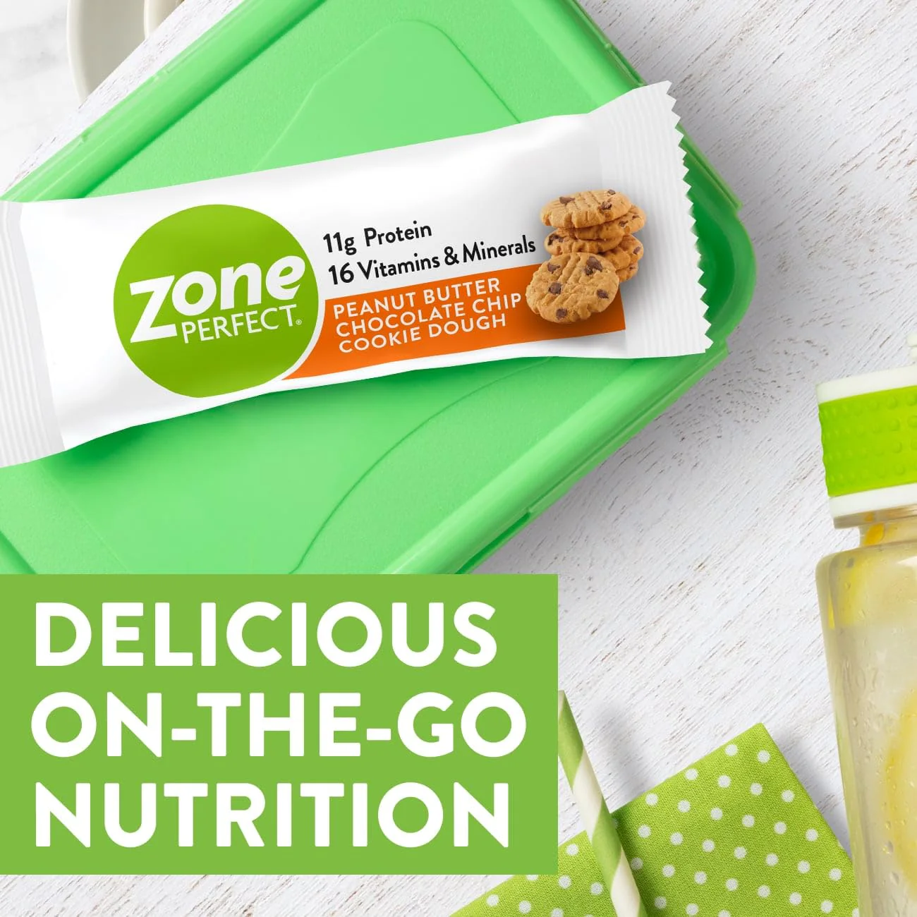ZonePerfect Protein Bars | 11g Protein | 16 Vitamins & Minerals | Nutritious Snack Bar | Peanut Butter Chocolate Chip Cookie Dough | 20 Bars - Image 6
