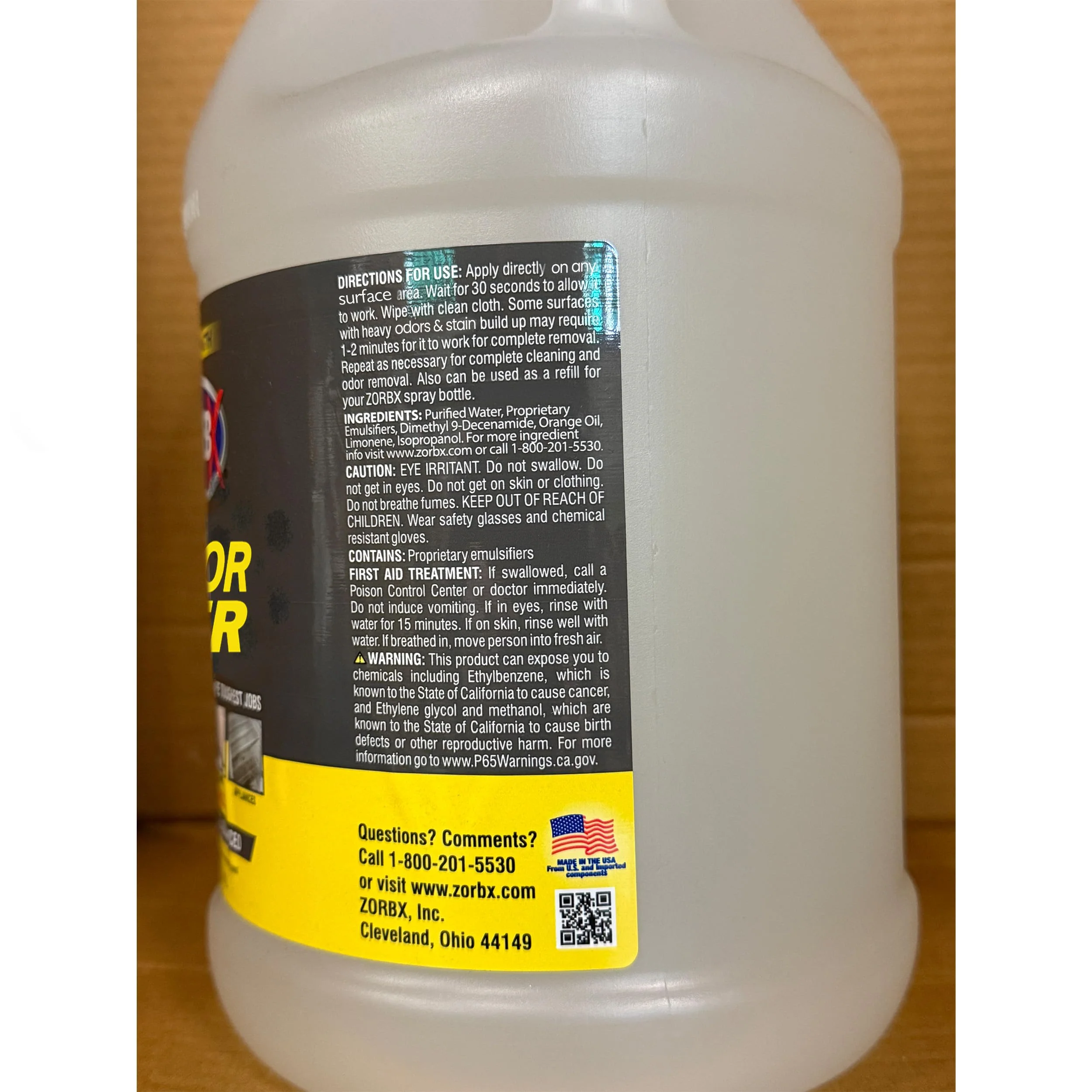 ZORBX Stain & Odor Remover & Cleaner Spray 128 FL Oz Refill – Scrub Free Formula - Bleach Free Stain & Smell Eliminator for Shower, Bathroom, Ceiling, Carpet, Cars, Walls & Wood - Image 2